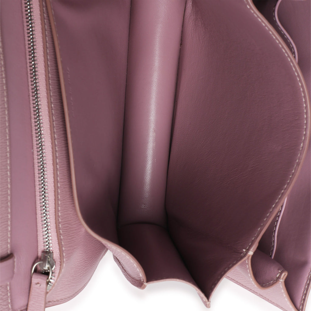 Pink Textured Calfskin Small Box Bag