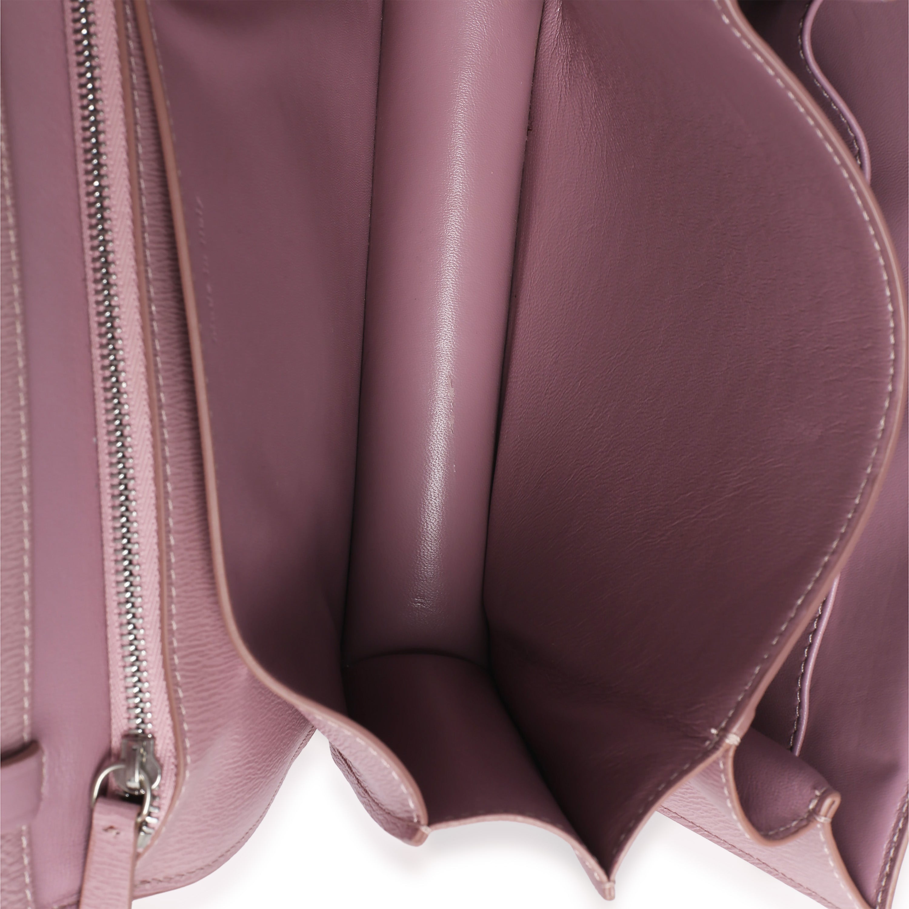 Pink Textured Calfskin Small Box Bag