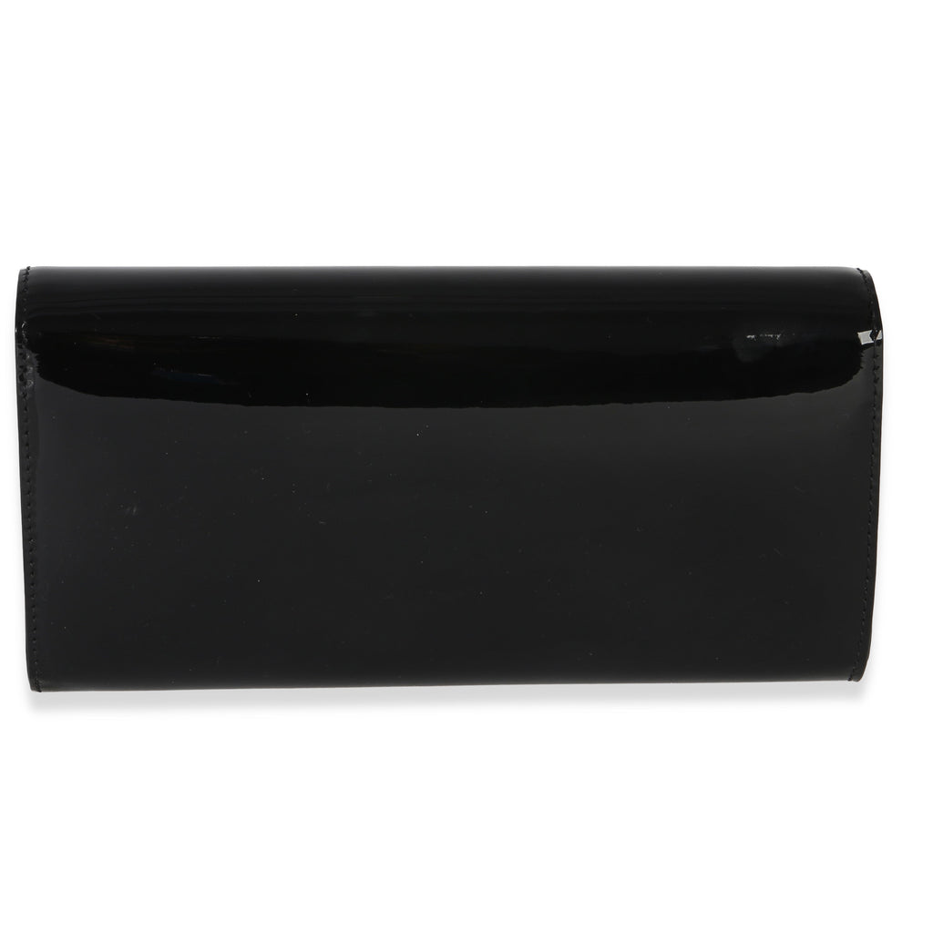 Black Patent Louise Clutch
