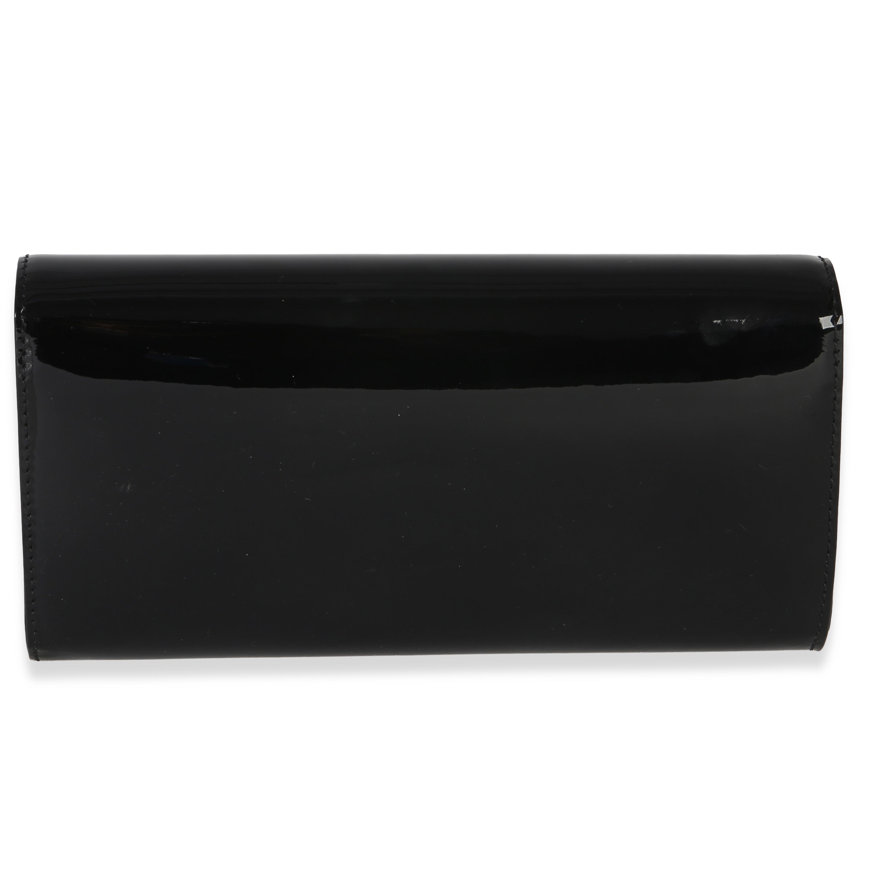 Black Patent Louise Clutch