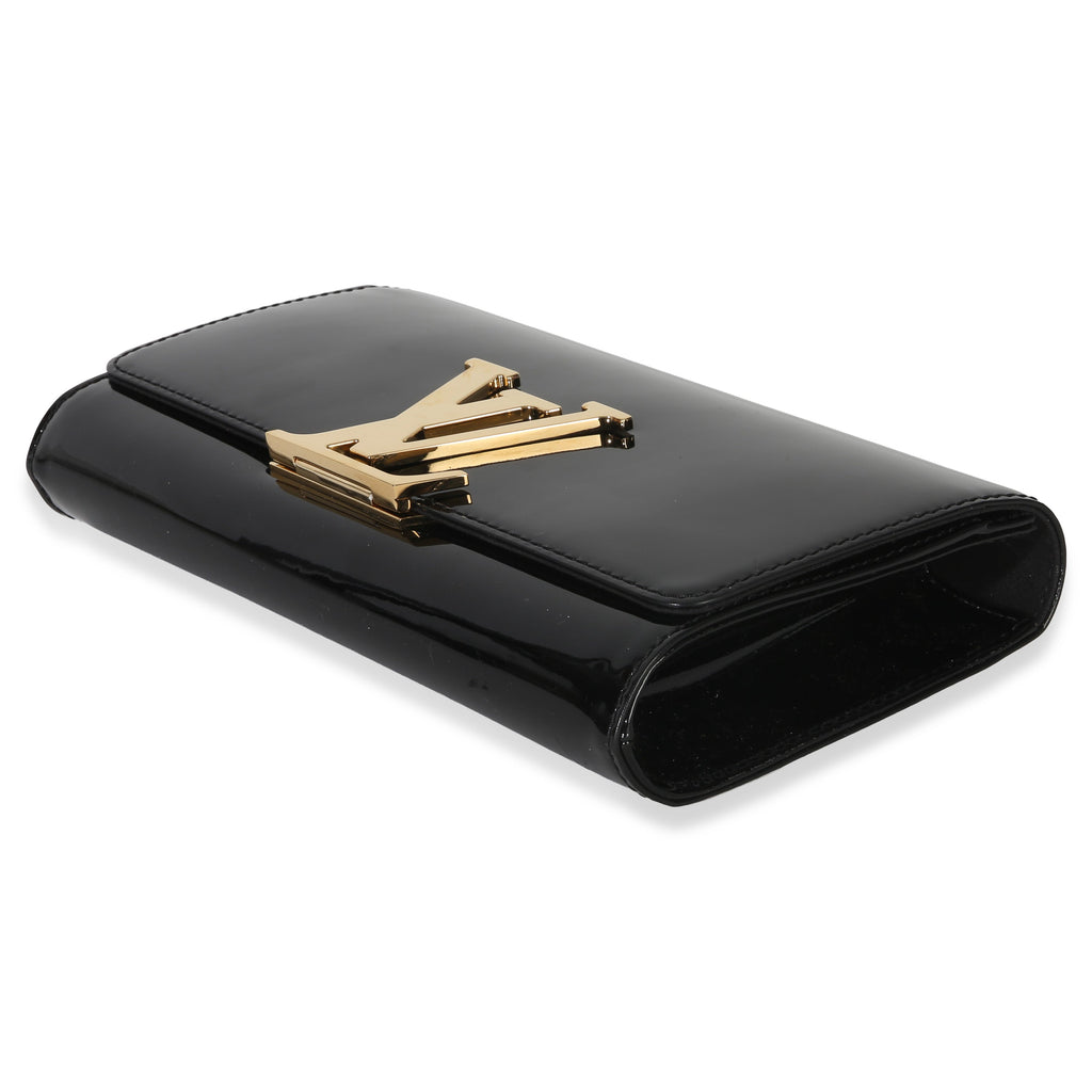 Black Patent Louise Clutch