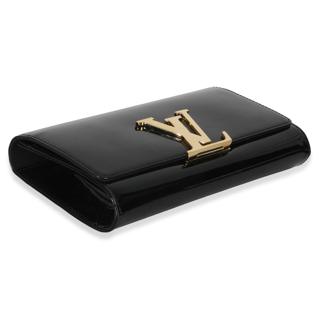 Black Patent Louise Clutch
