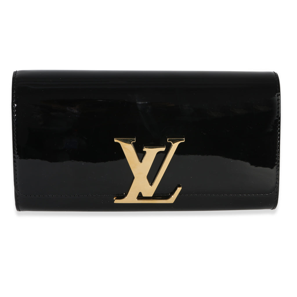 Black Patent Louise Clutch