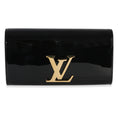 Black Patent Louise Clutch