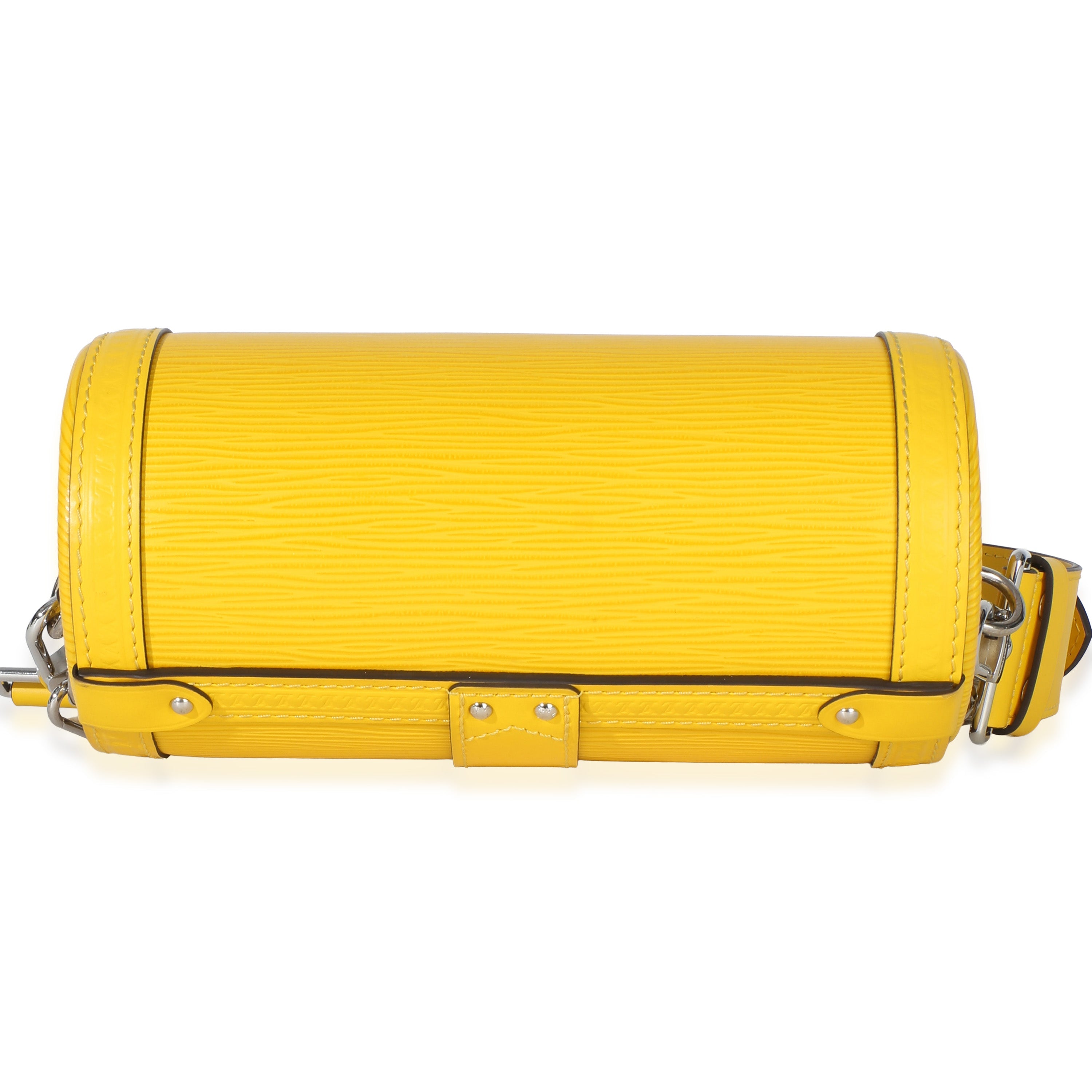 Yellow Epi Papillon Trunk Shoulder Bag