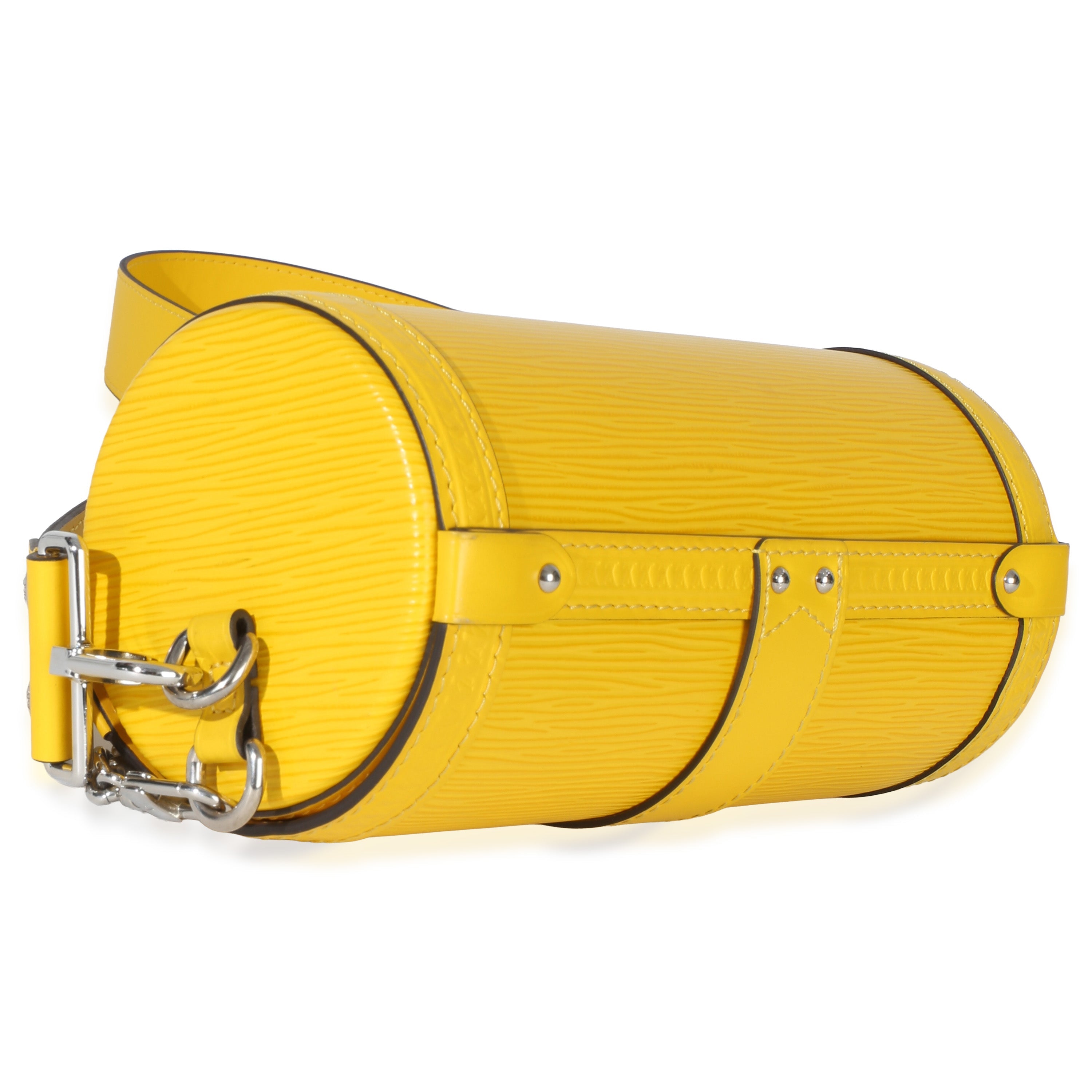 Yellow Epi Papillon Trunk Shoulder Bag