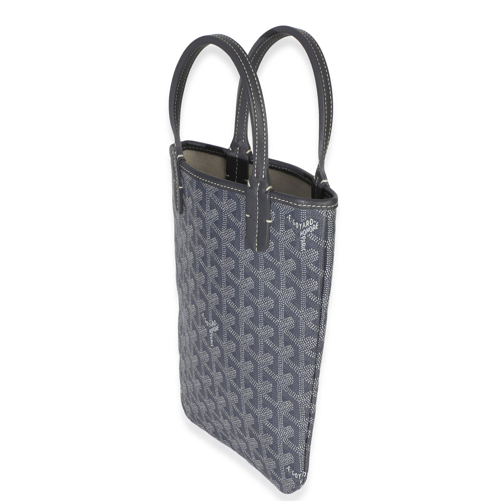 Grey Goyardine Canvas Poitiers Mini Tote