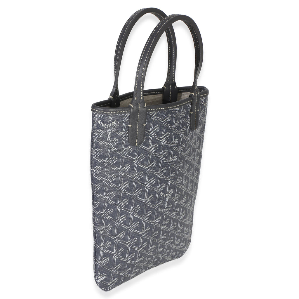 Grey Goyardine Canvas Poitiers Mini Tote