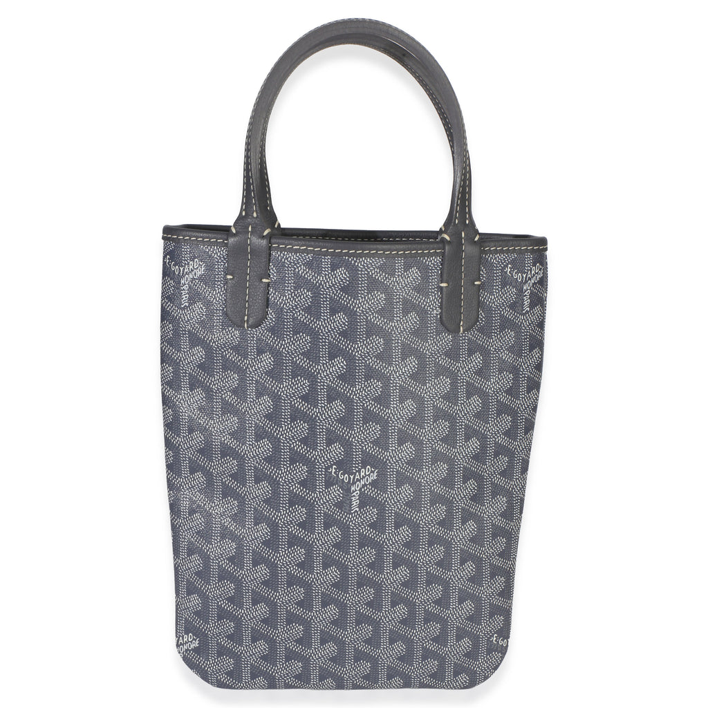 Grey Goyardine Canvas Poitiers Mini Tote