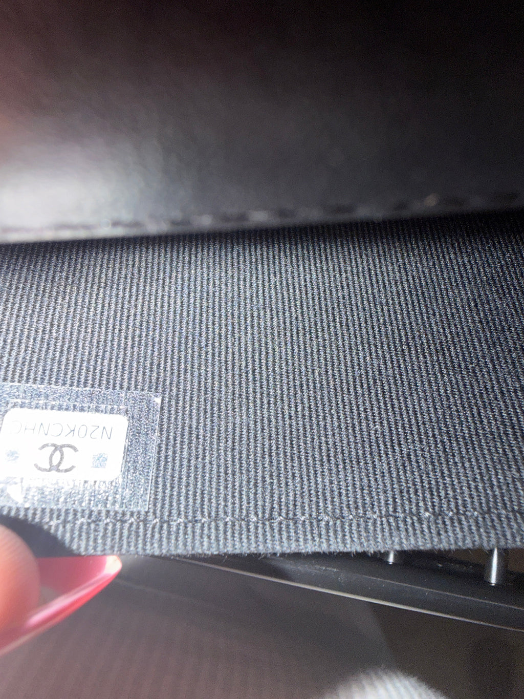 Black Quilted Lambskin CC Half Moon Top Handle Flap