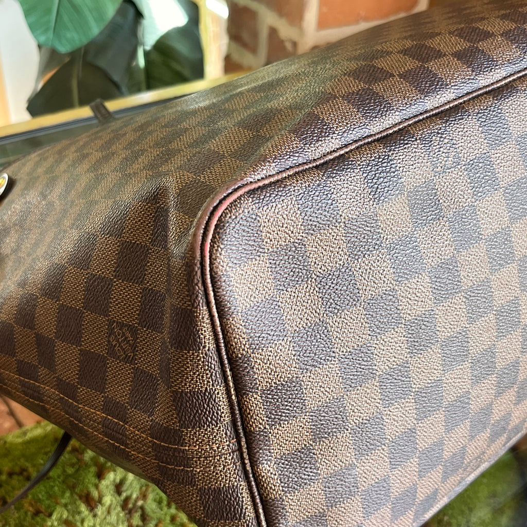 LOUIS VUITTON Neverfull GM Damier Ebene Canvas Tote Bag
