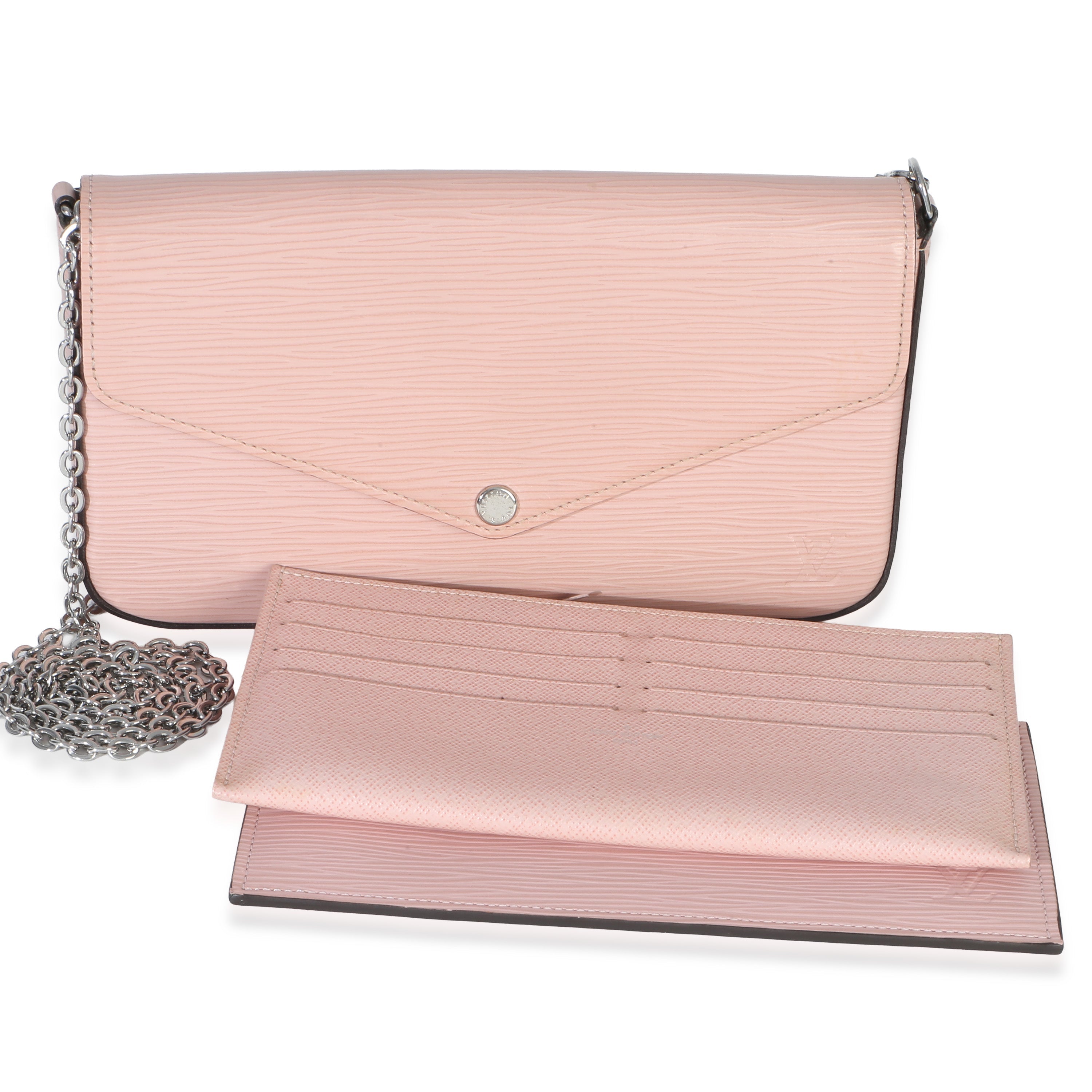 Pink Epi Leather Felicie Pochette