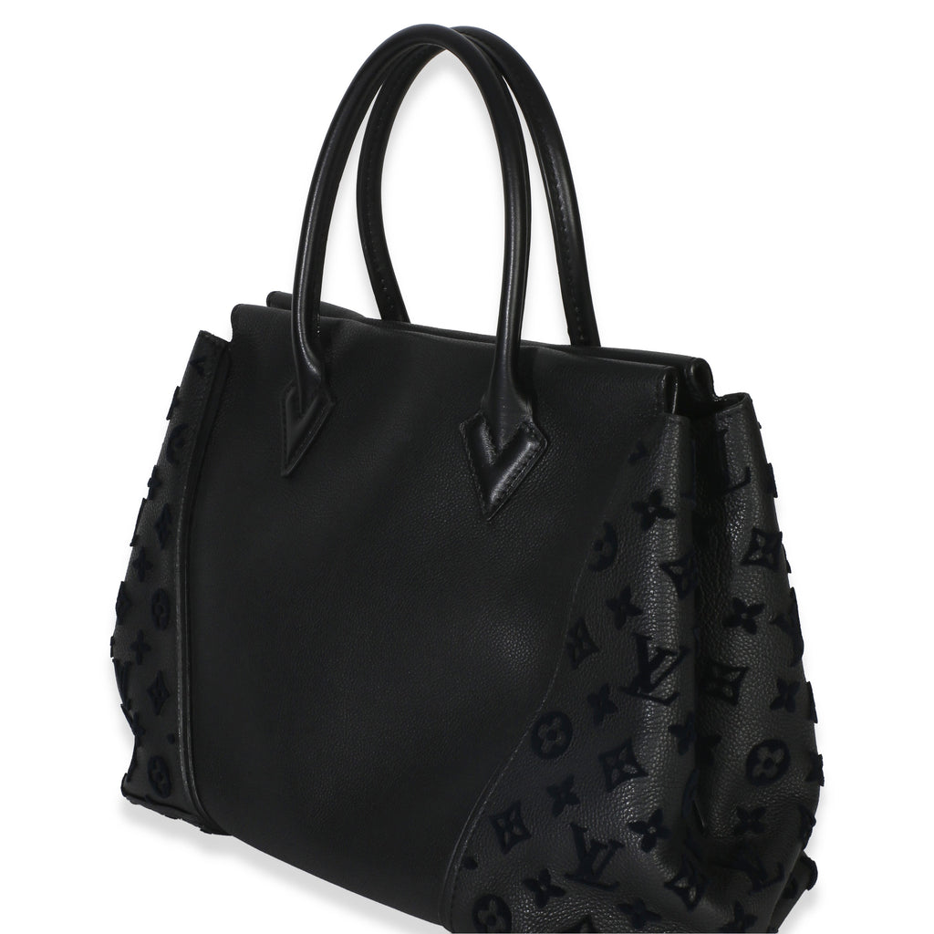 Black Monogram Tufted Veau Cachemire W Tote PM