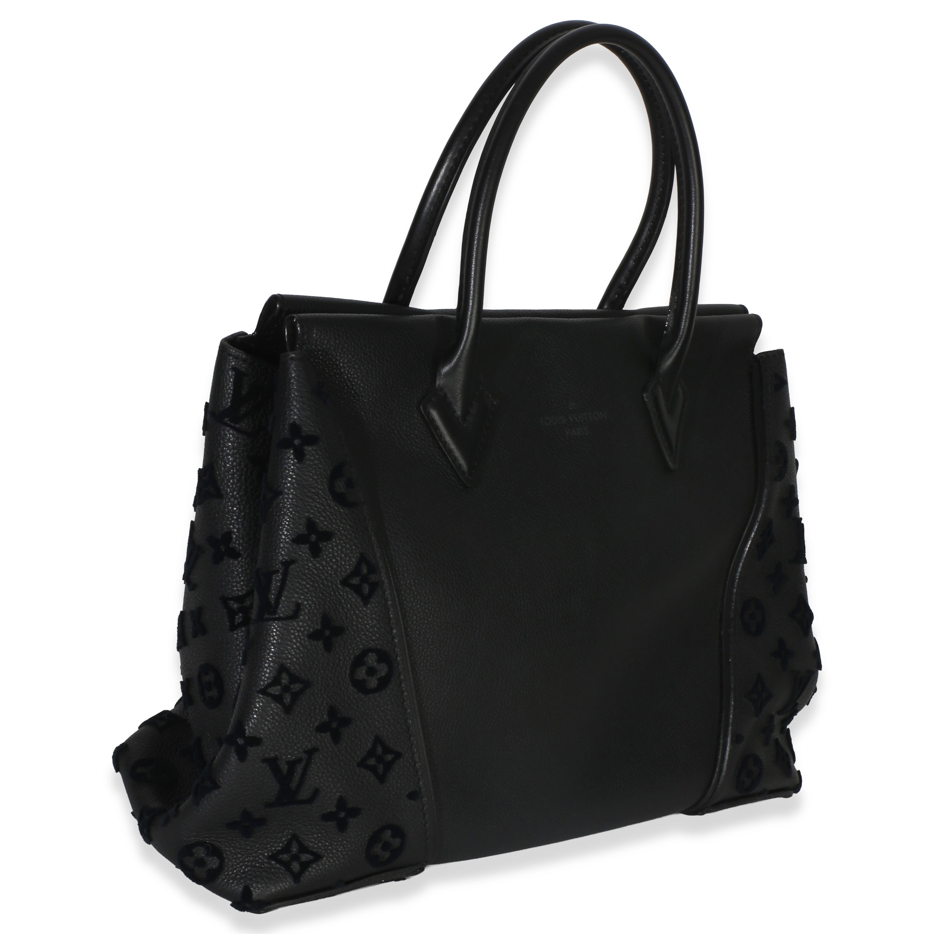 Black Monogram Tufted Veau Cachemire W Tote PM