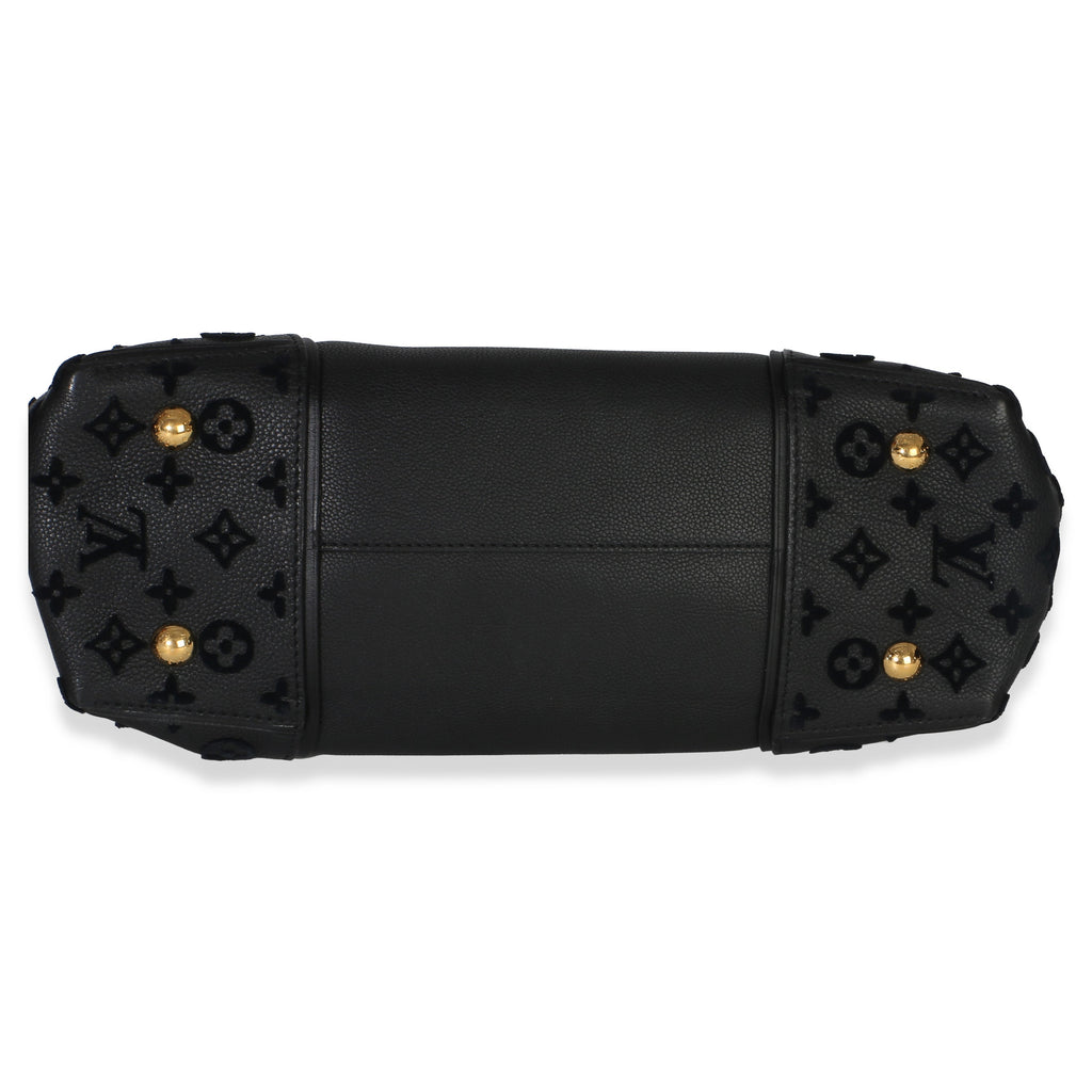 Black Monogram Tufted Veau Cachemire W Tote PM