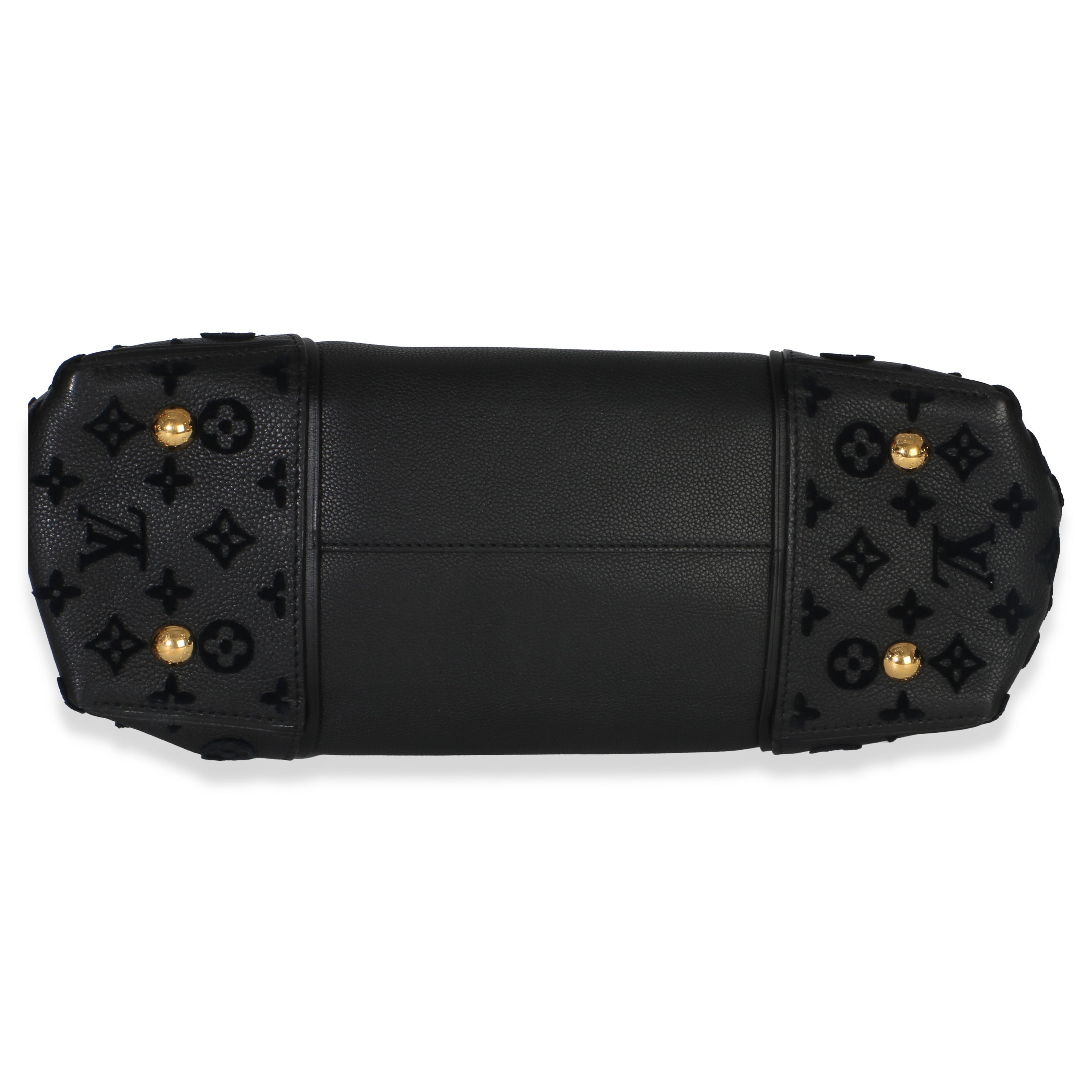 Black Monogram Tufted Veau Cachemire W Tote PM