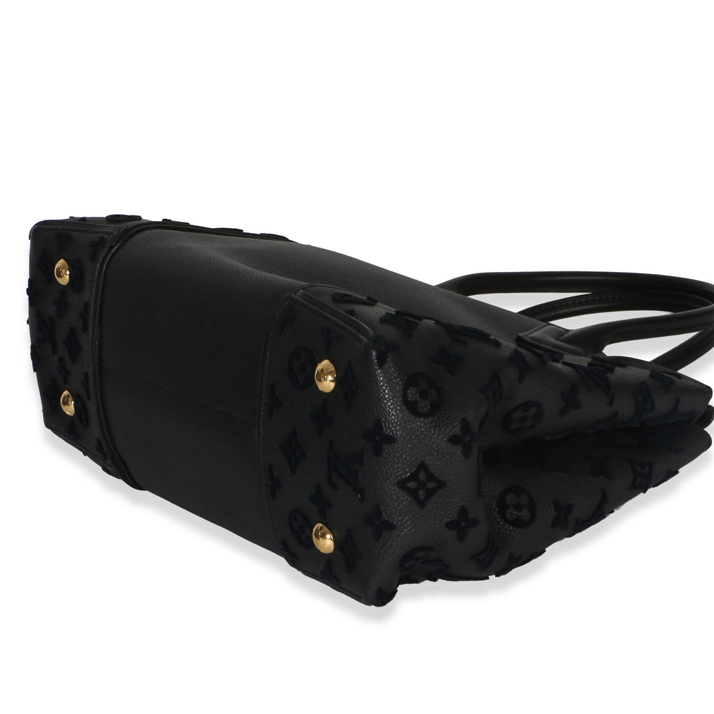 Black Monogram Tufted Veau Cachemire W Tote PM