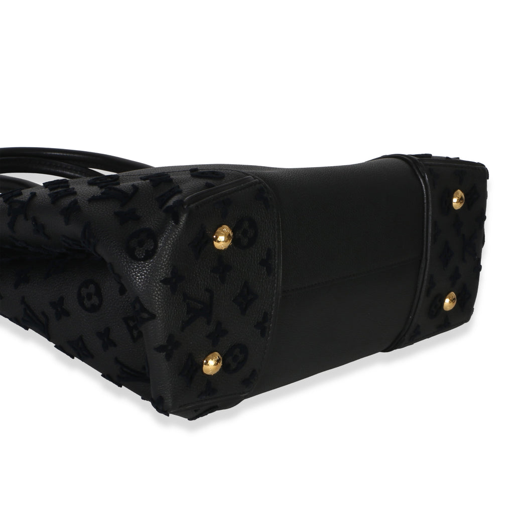 Black Monogram Tufted Veau Cachemire W Tote PM