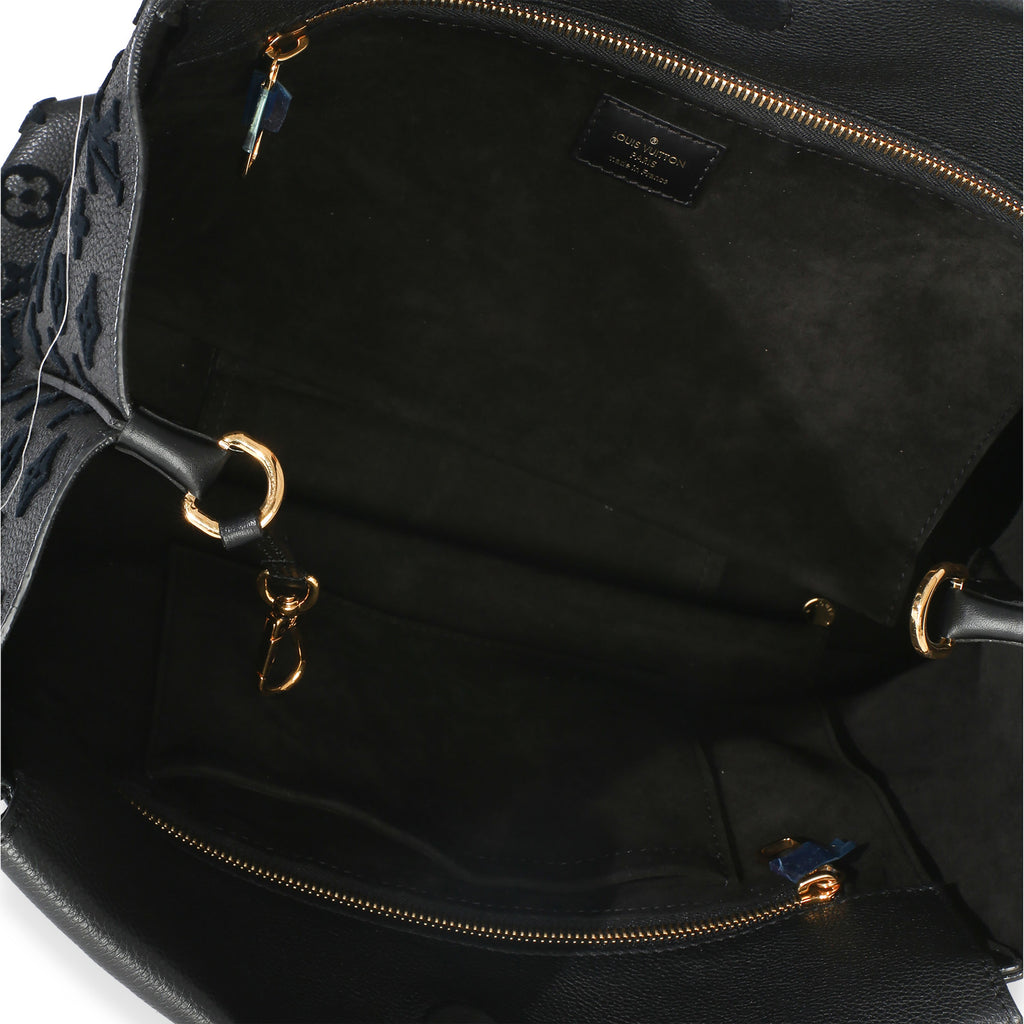 Black Monogram Tufted Veau Cachemire W Tote PM