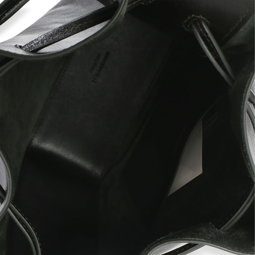Black Calfskin Small Bucket Bag