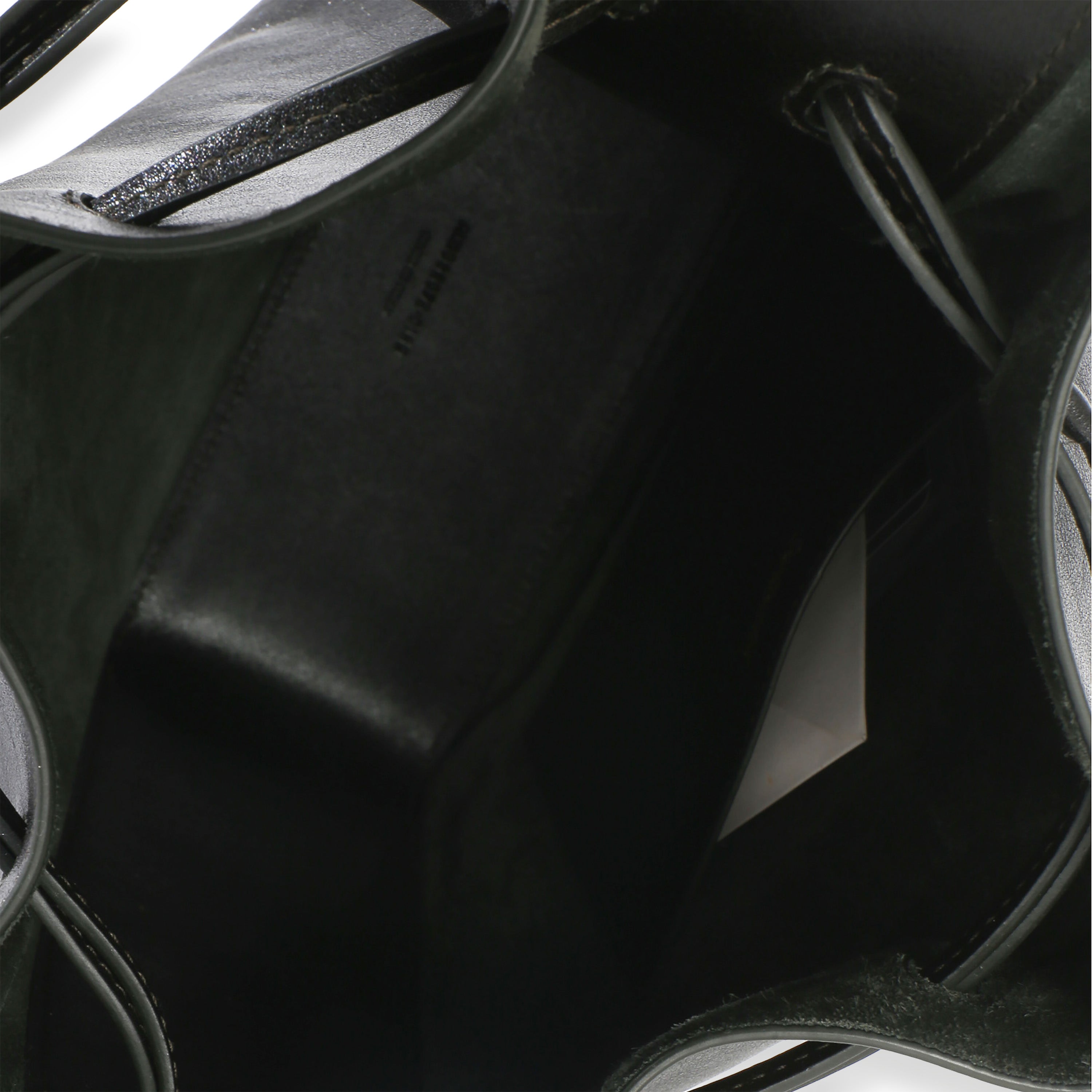 Black Calfskin Small Bucket Bag