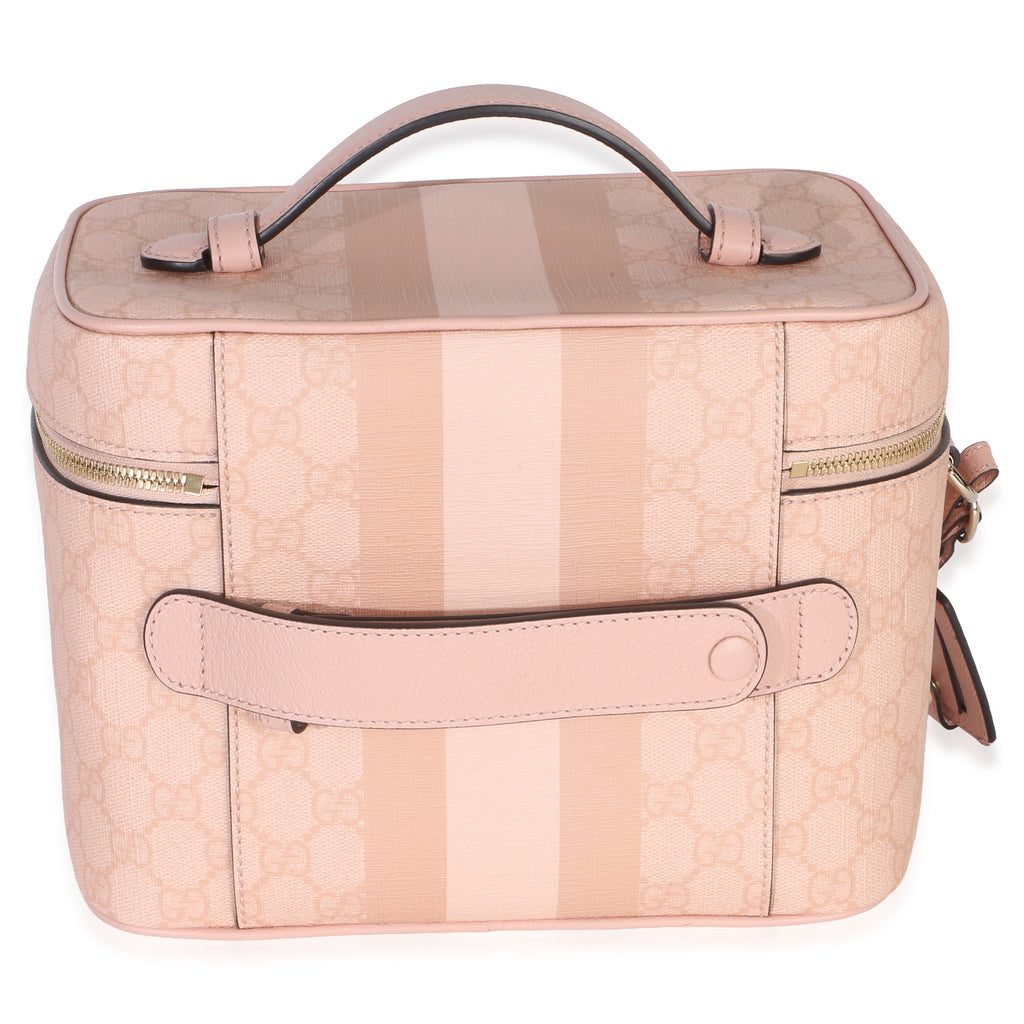 Light Pink GG Supreme Monogram Dollar Calfskin Medium Savoy Vanity Case