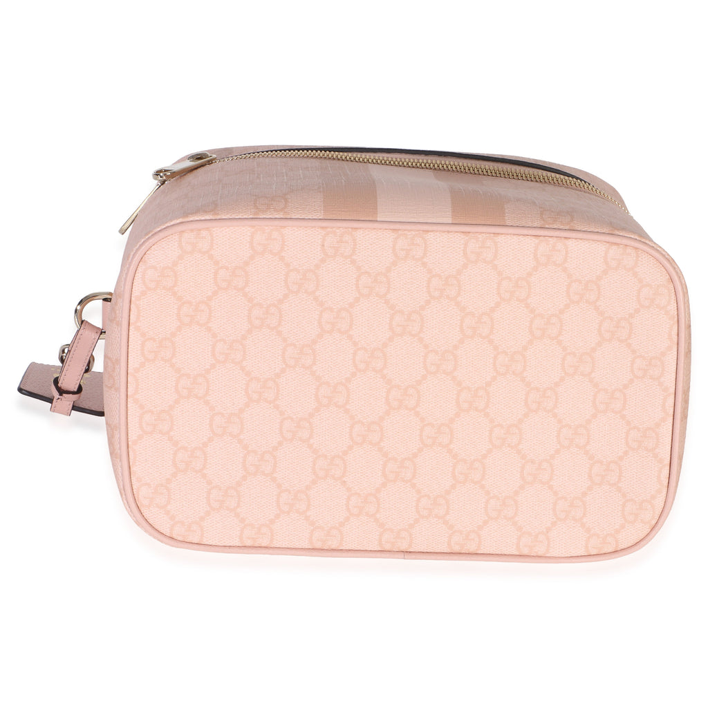 Light Pink GG Supreme Monogram Dollar Calfskin Medium Savoy Vanity Case