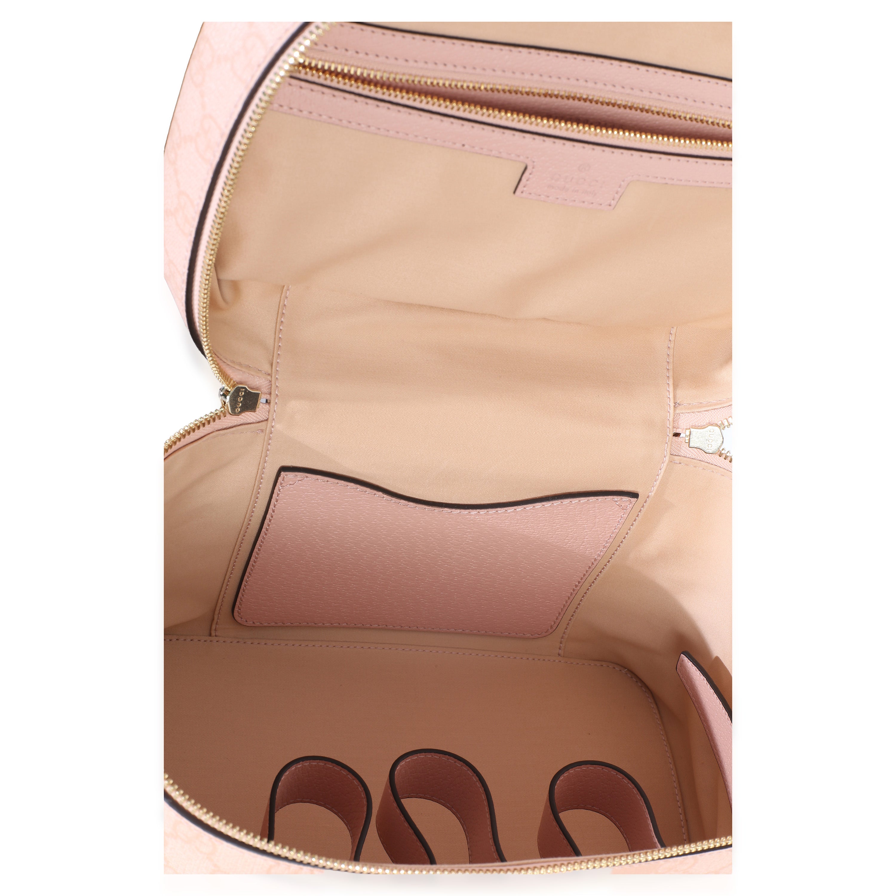 Light Pink GG Supreme Monogram Dollar Calfskin Medium Savoy Vanity Case