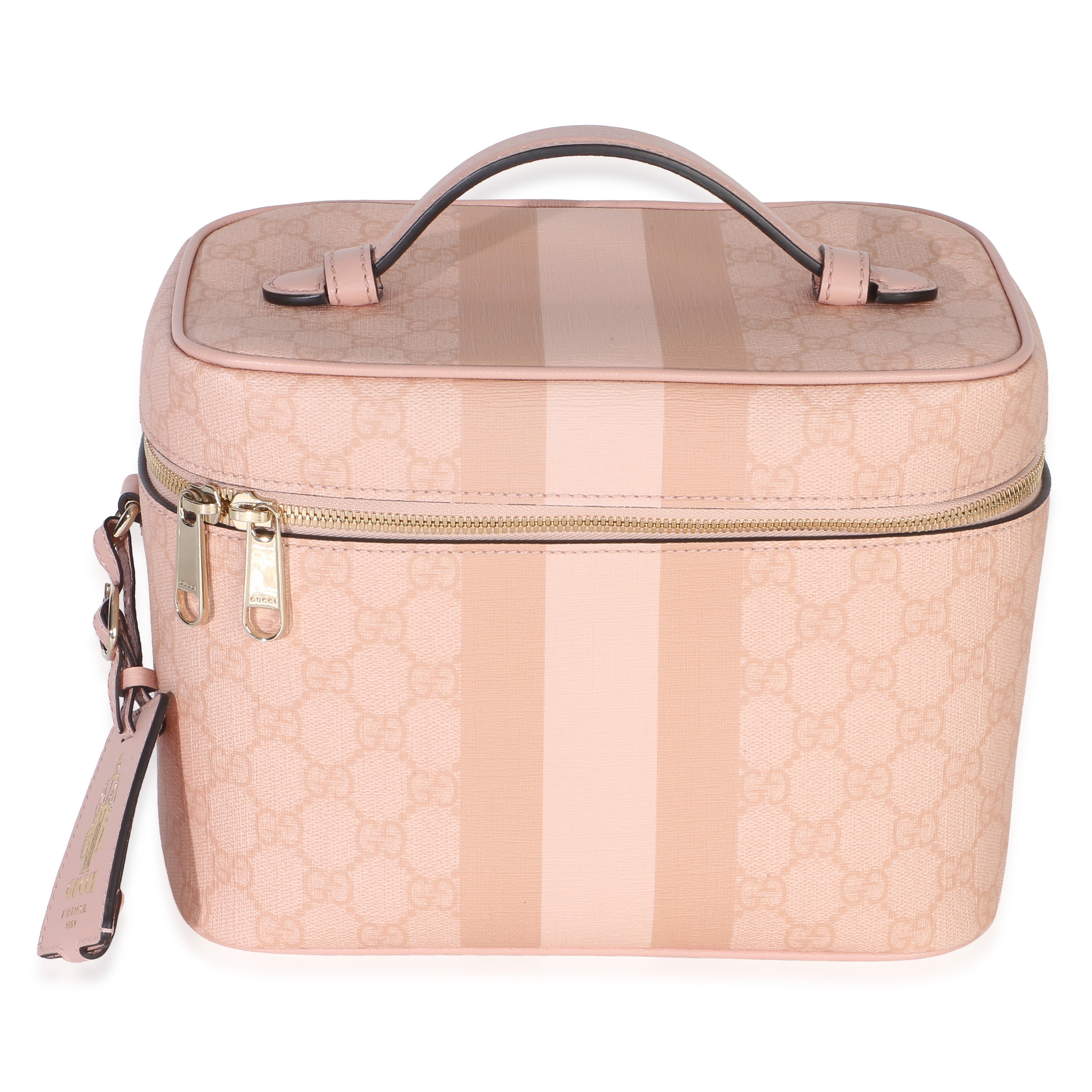 Light Pink GG Supreme Monogram Dollar Calfskin Medium Savoy Vanity Case