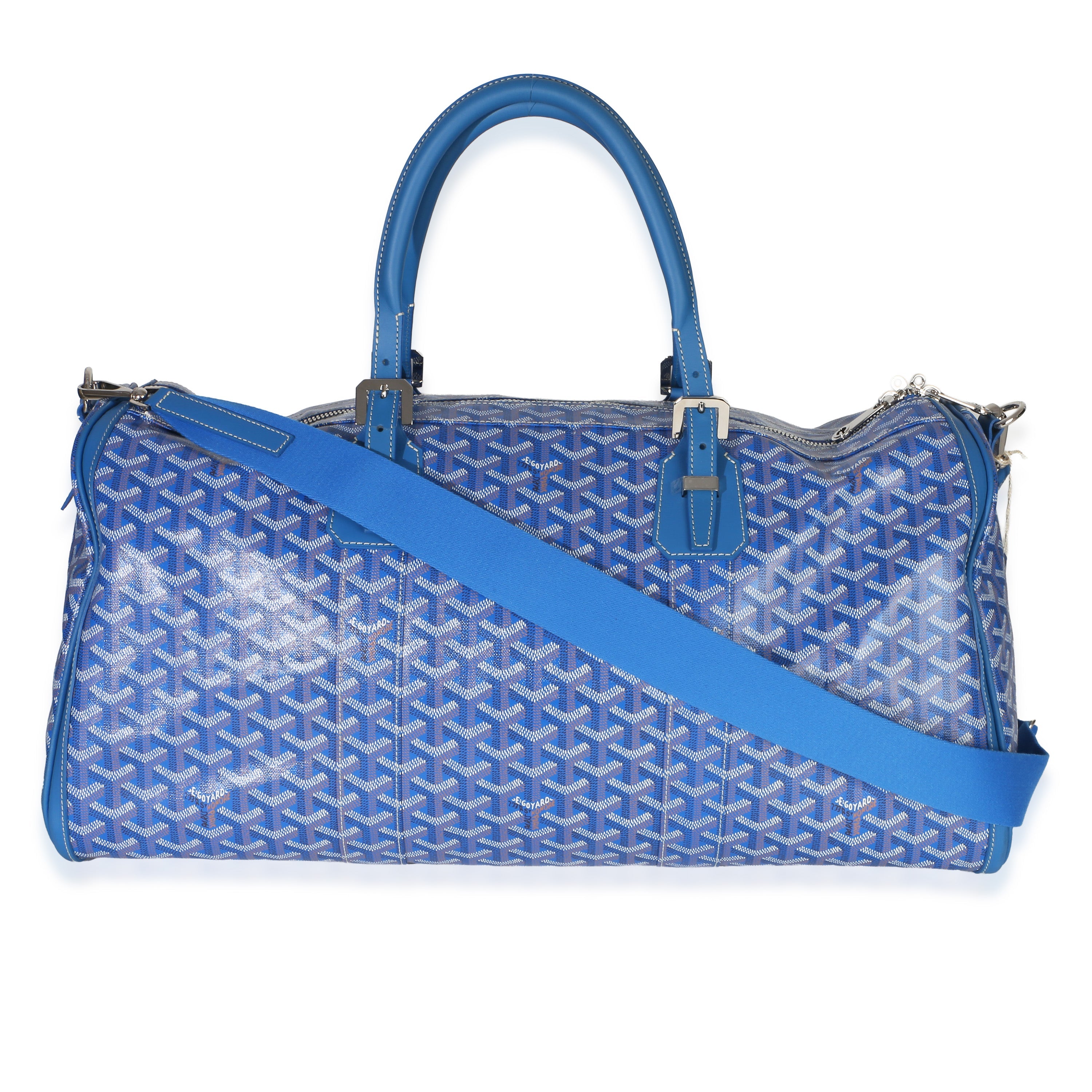 Blue Goyardine Canvas Croisière Boston 50