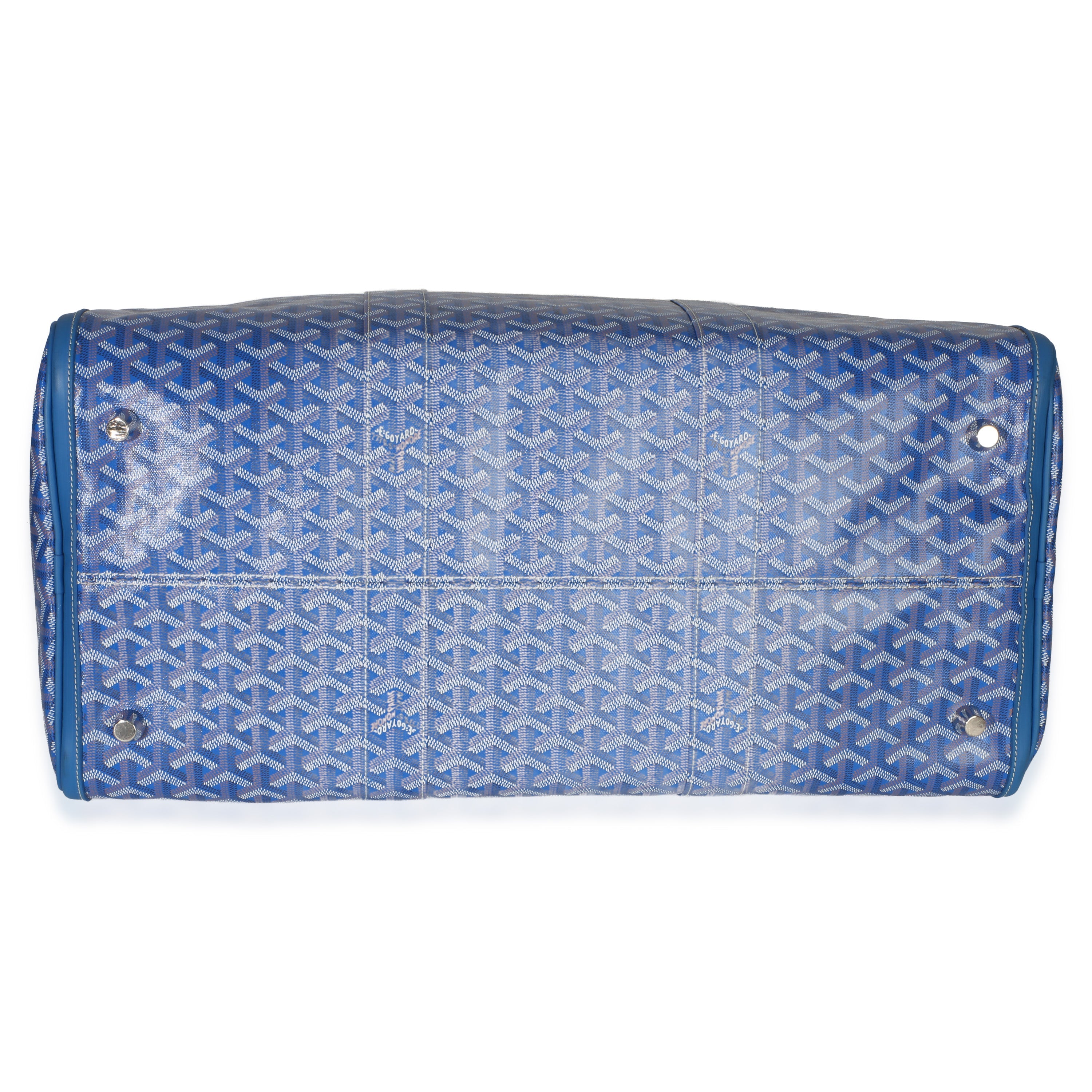 Blue Goyardine Canvas Croisière Boston 50