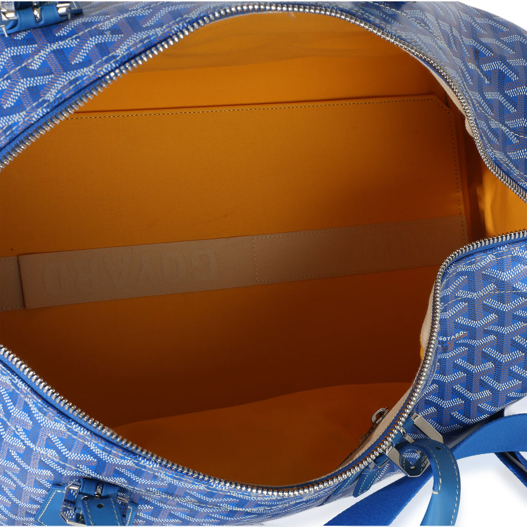 Blue Goyardine Canvas Croisière Boston 50
