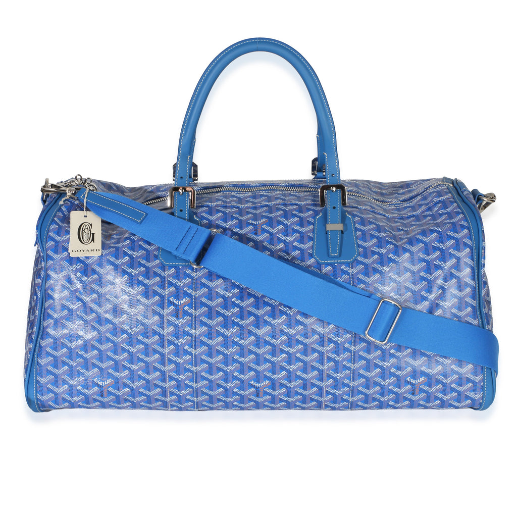 Blue Goyardine Canvas Croisière Boston 50