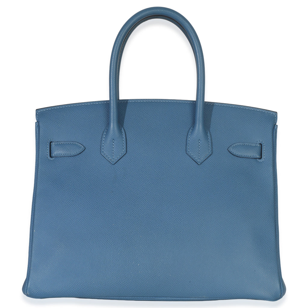 Bleu Brighton Epsom Birkin 30 PHW