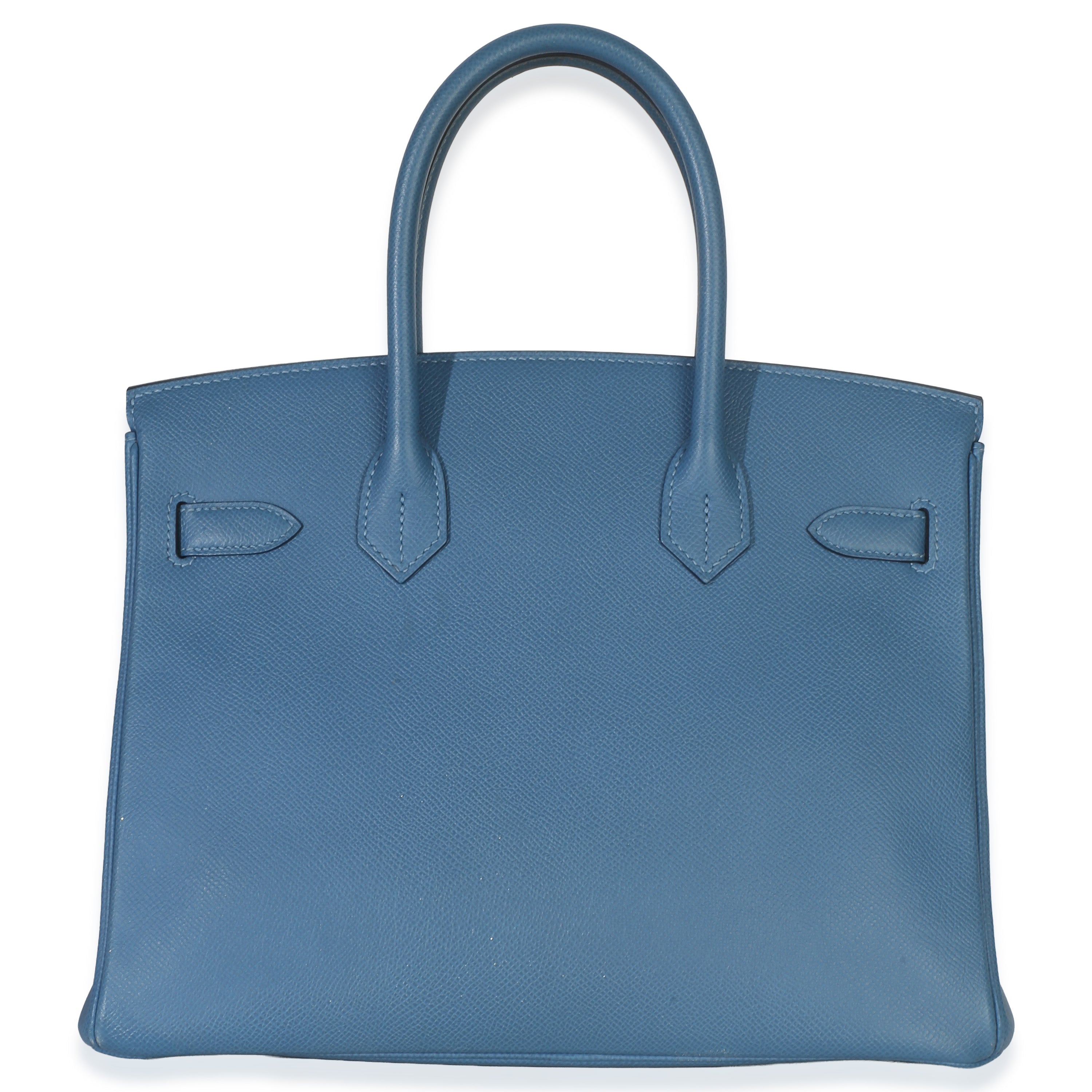 Bleu Brighton Epsom Birkin 30 PHW