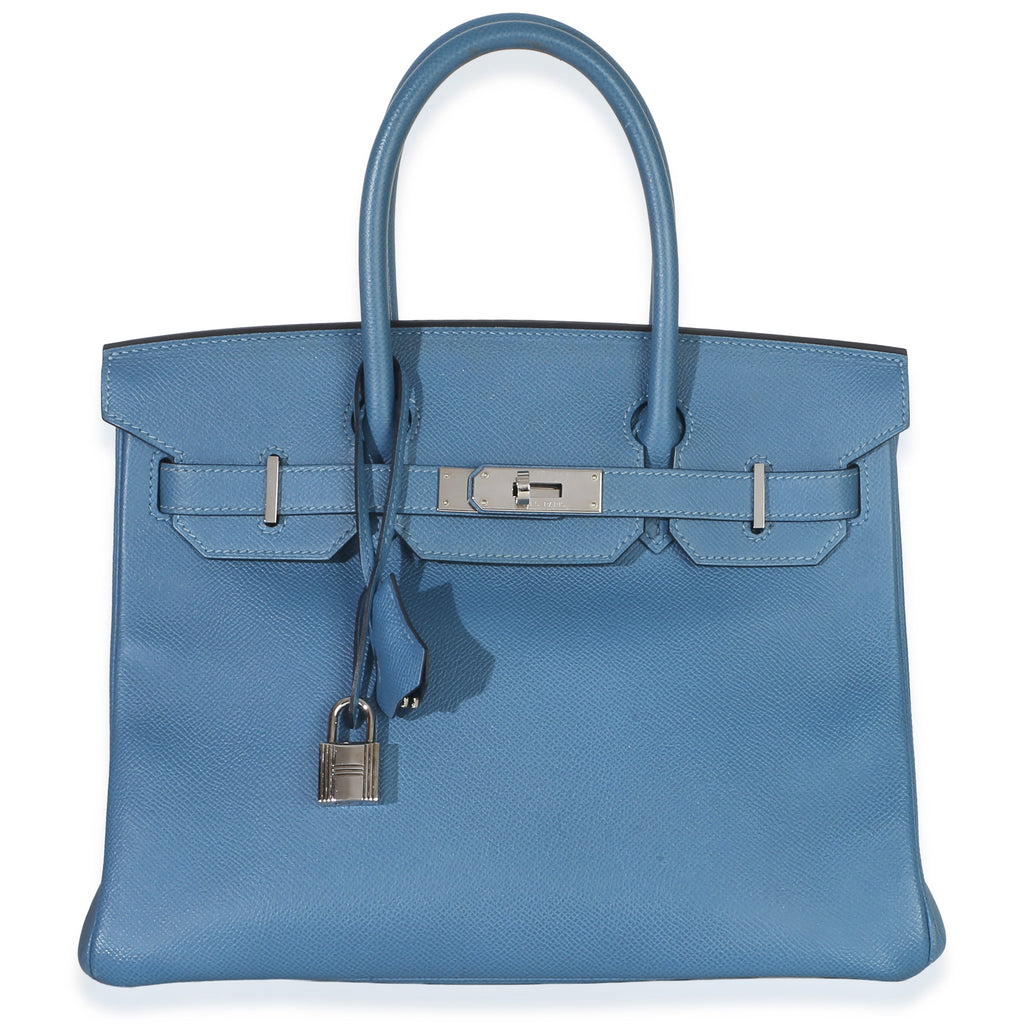 Bleu Brighton Epsom Birkin 30 PHW