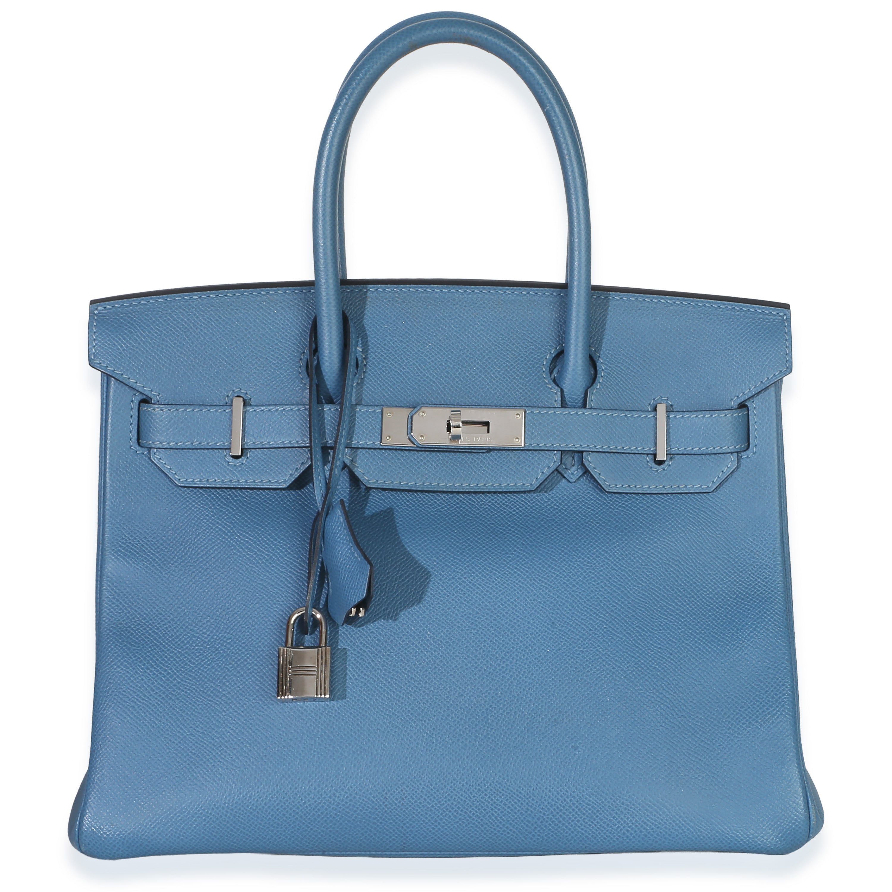 Bleu Brighton Epsom Birkin 30 PHW