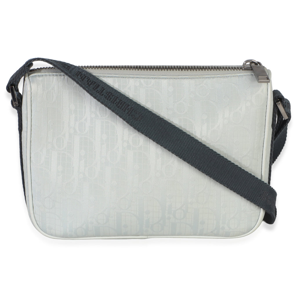 Light Blue Oblique Jacquard Dior 8 Pouch With Strap
