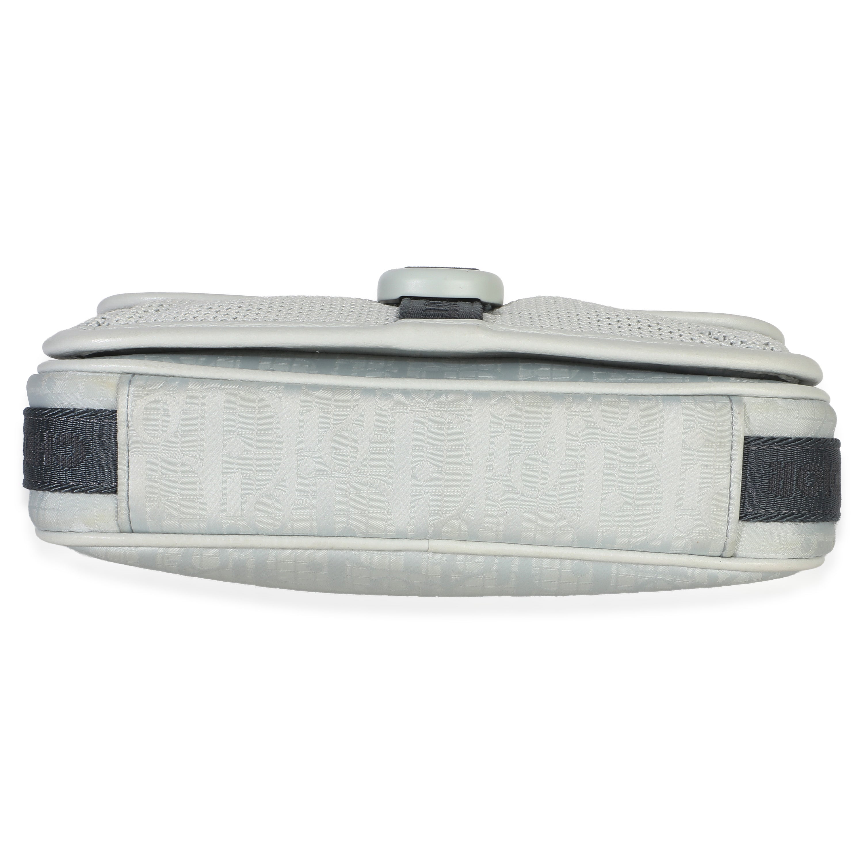 Light Blue Oblique Jacquard Dior 8 Pouch With Strap