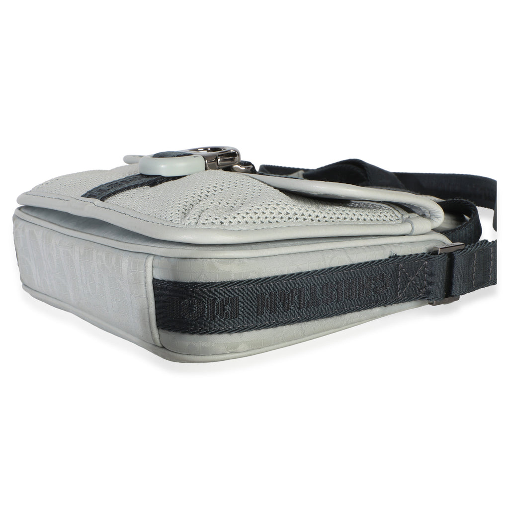 Light Blue Oblique Jacquard Dior 8 Pouch With Strap