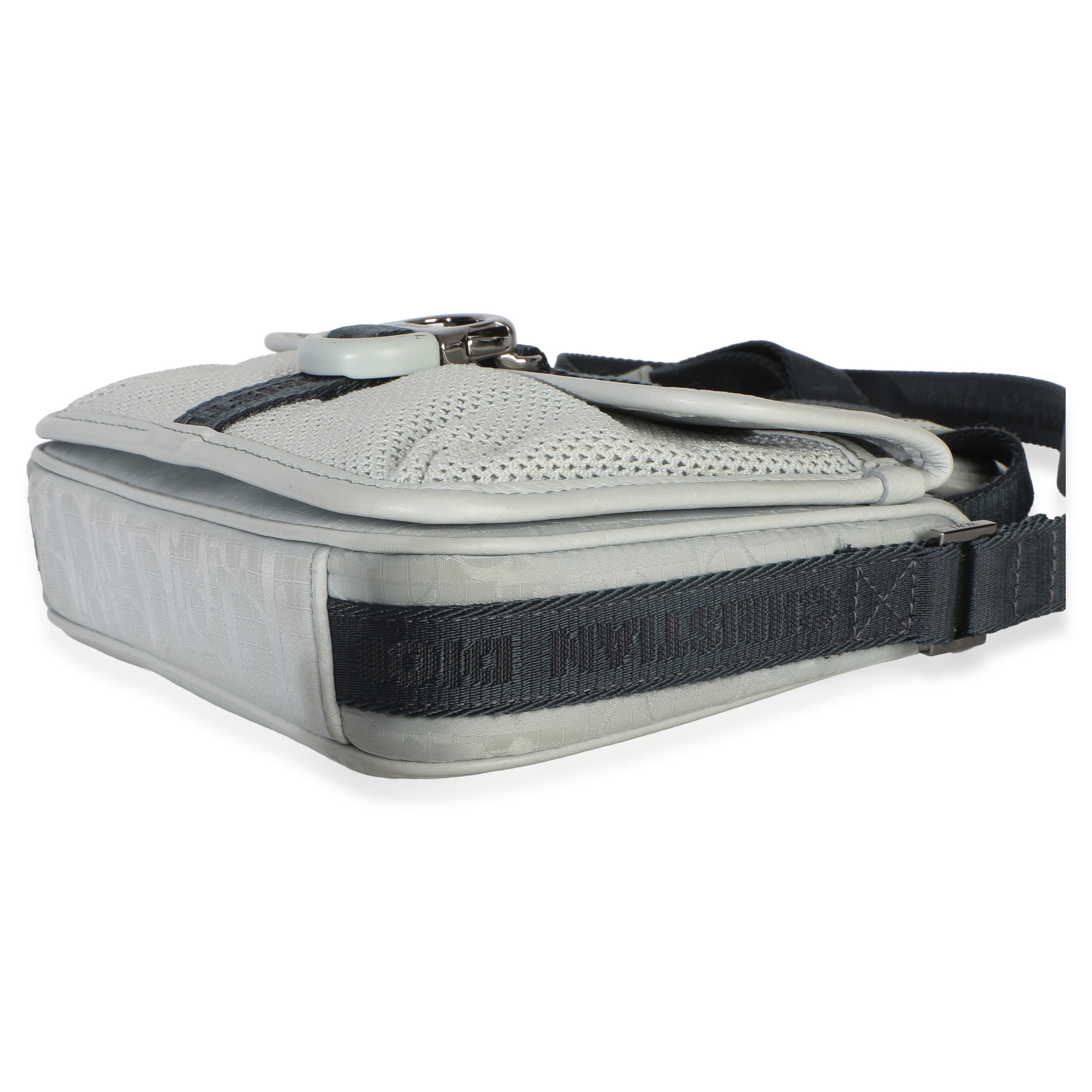 Light Blue Oblique Jacquard Dior 8 Pouch With Strap