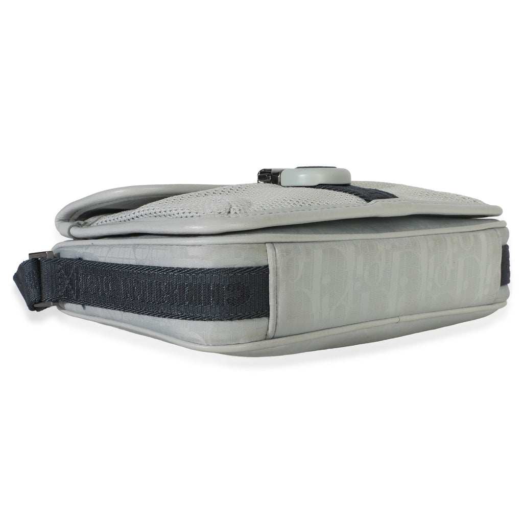 Light Blue Oblique Jacquard Dior 8 Pouch With Strap