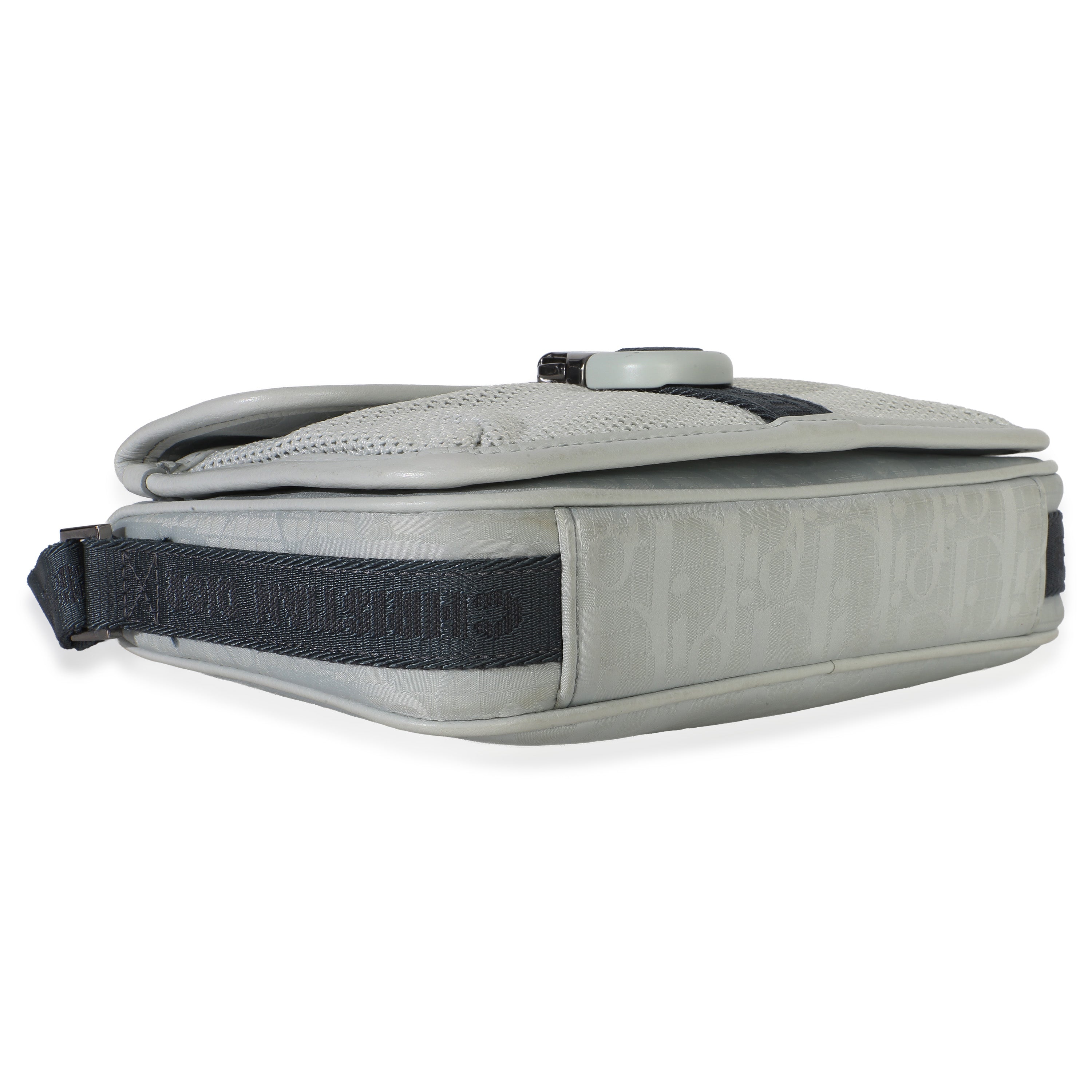 Light Blue Oblique Jacquard Dior 8 Pouch With Strap
