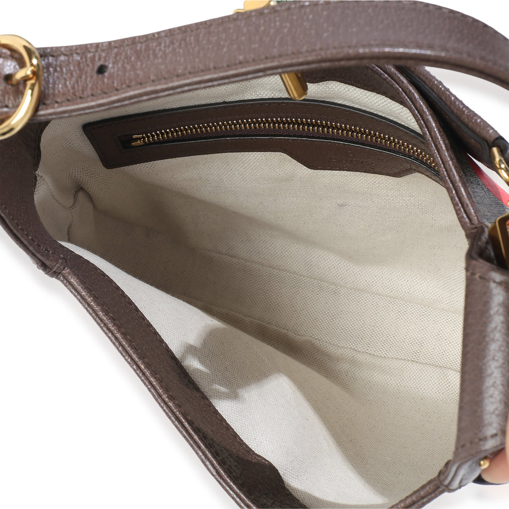 Beige GG Supreme Monogram Canvas Web Geometric Studded Small Jackie 1961 H
