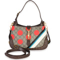 Beige GG Supreme Monogram Canvas Web Geometric Studded Small Jackie 1961 H