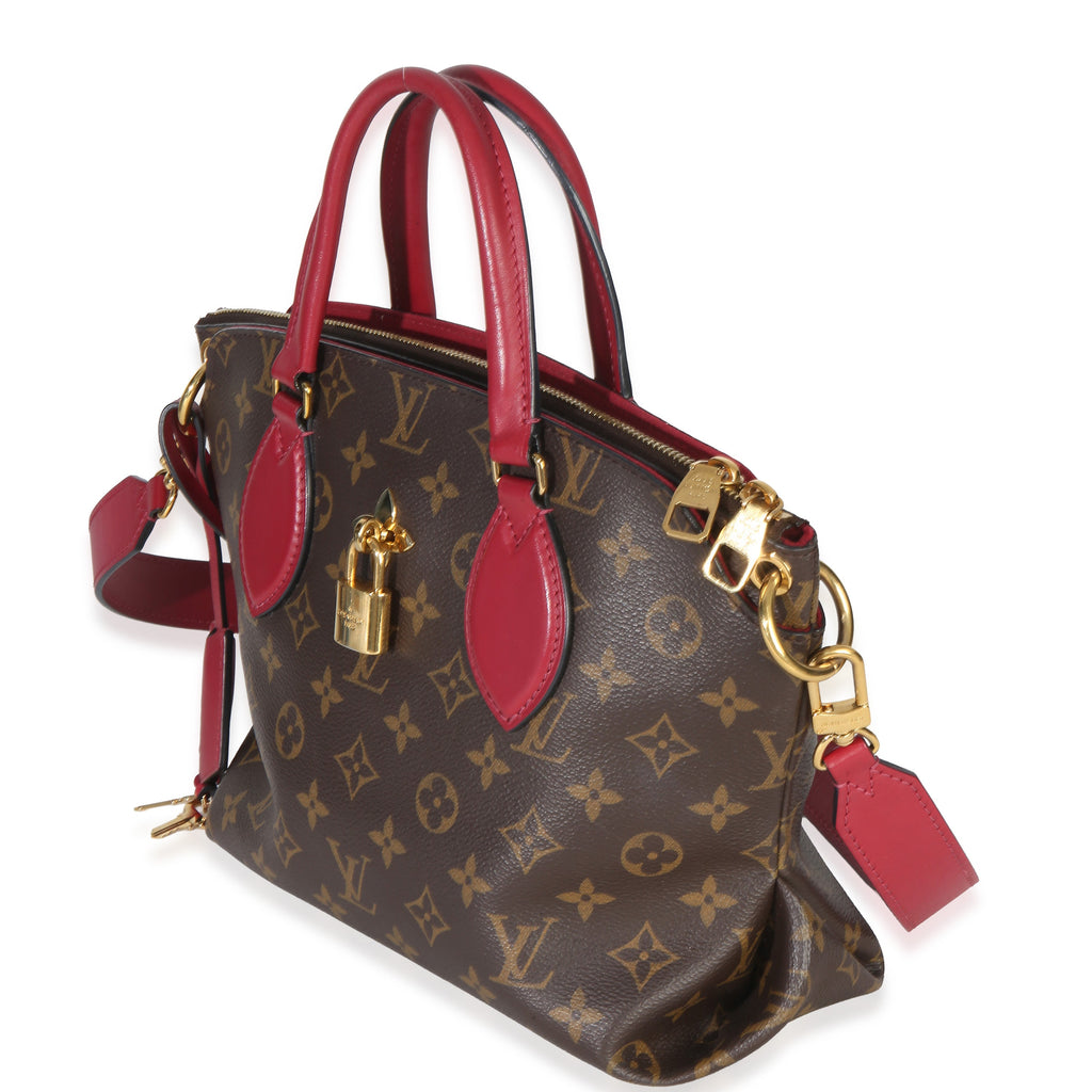 Bordeaux Monogram Canvas Flower Zipped Tote PM