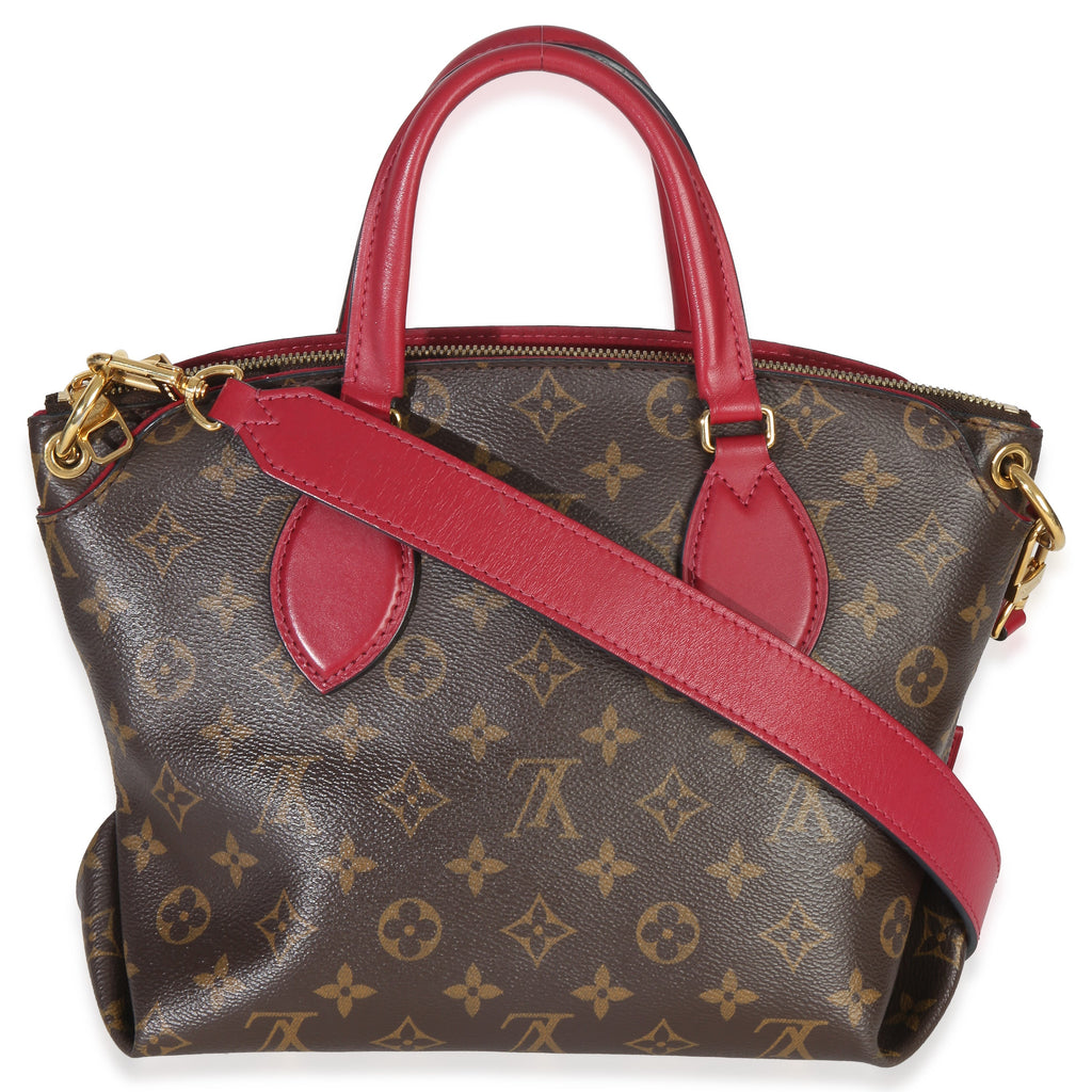 Bordeaux Monogram Canvas Flower Zipped Tote PM