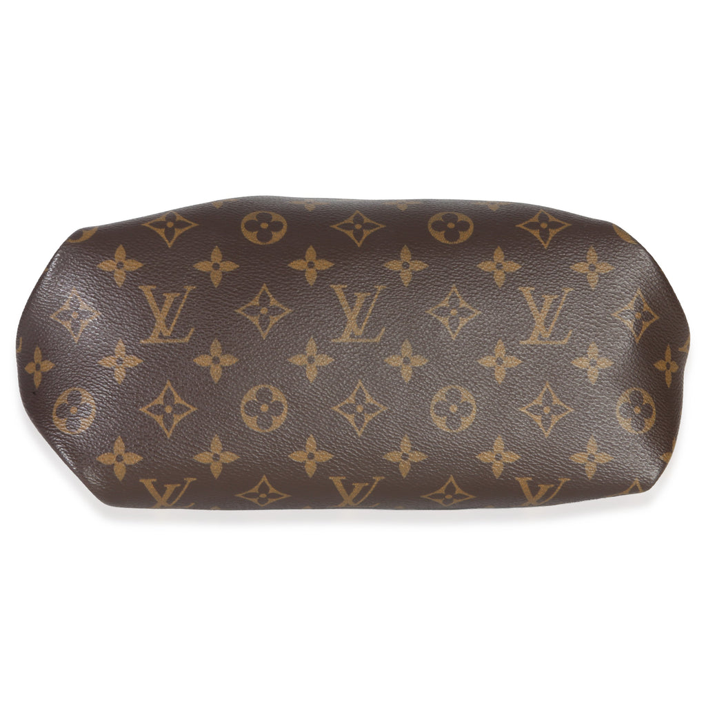 Bordeaux Monogram Canvas Flower Zipped Tote PM