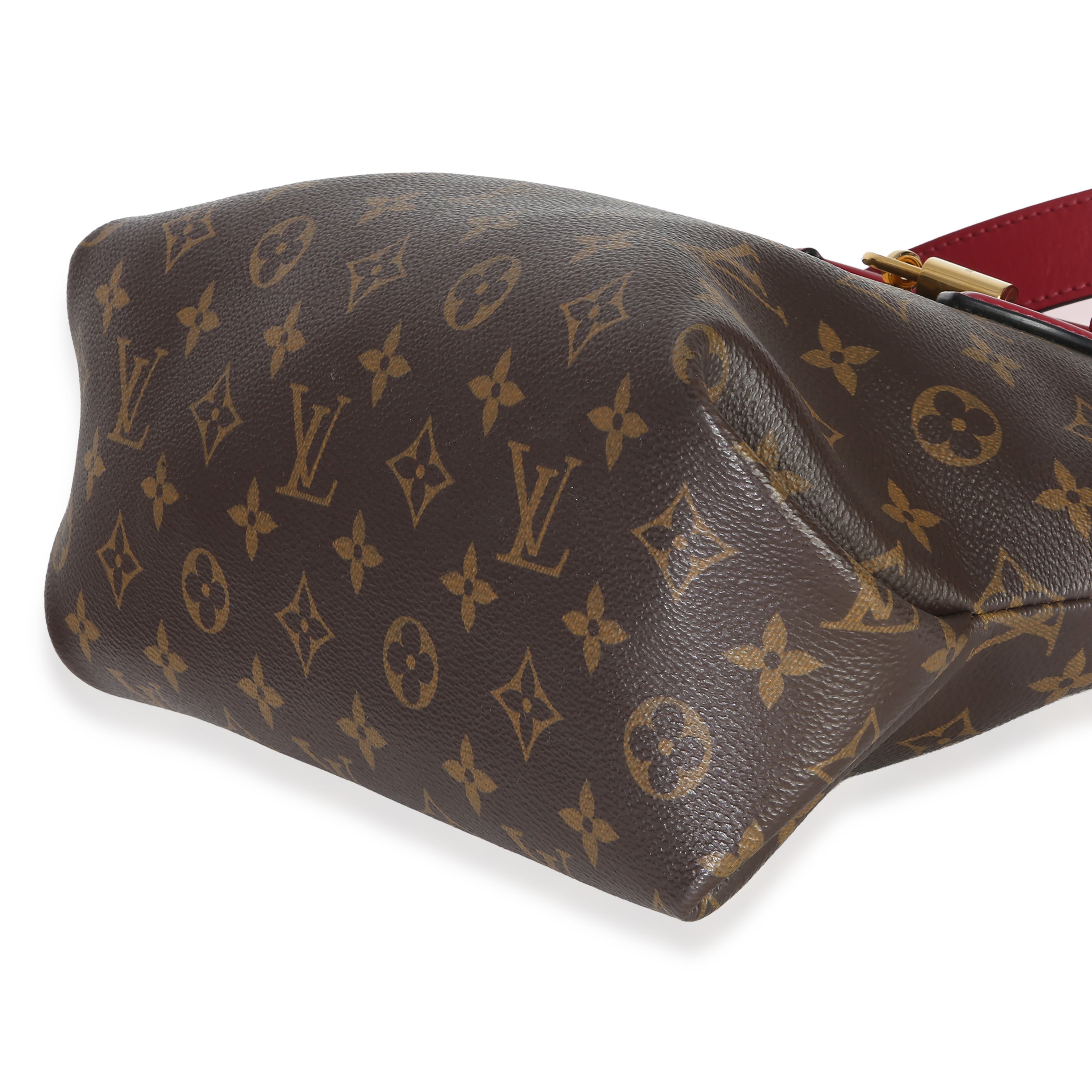 Bordeaux Monogram Canvas Flower Zipped Tote PM