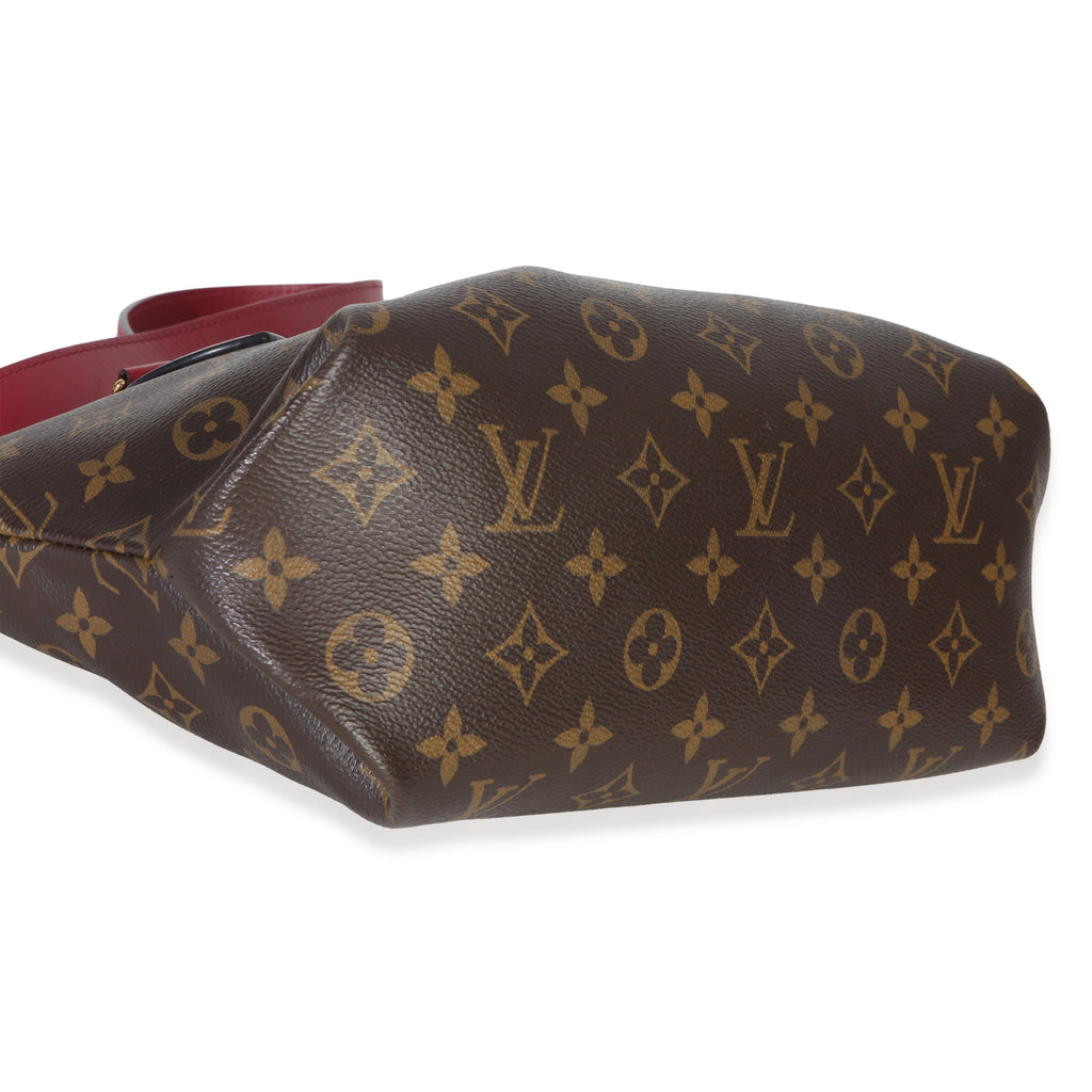 Bordeaux Monogram Canvas Flower Zipped Tote PM